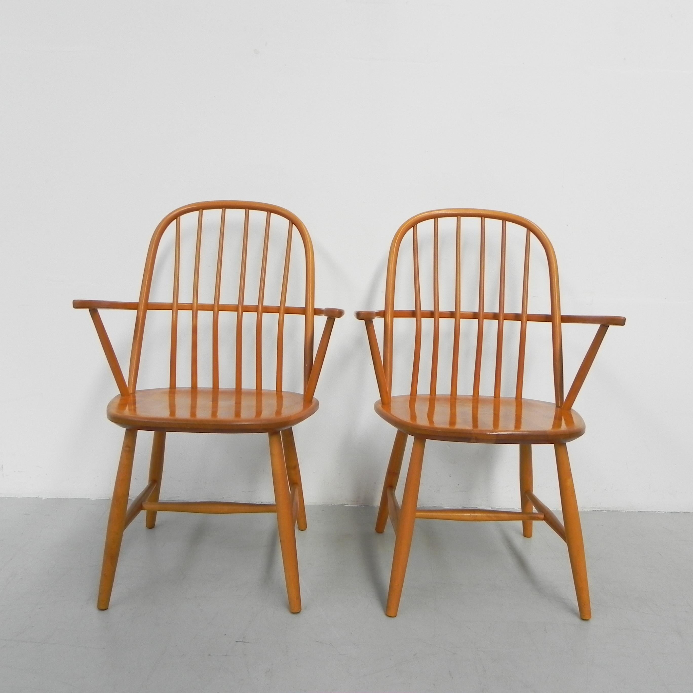 Mid-Century Modern Set of 2 armchairs, bar chairs, Akerblom Chair For Sale