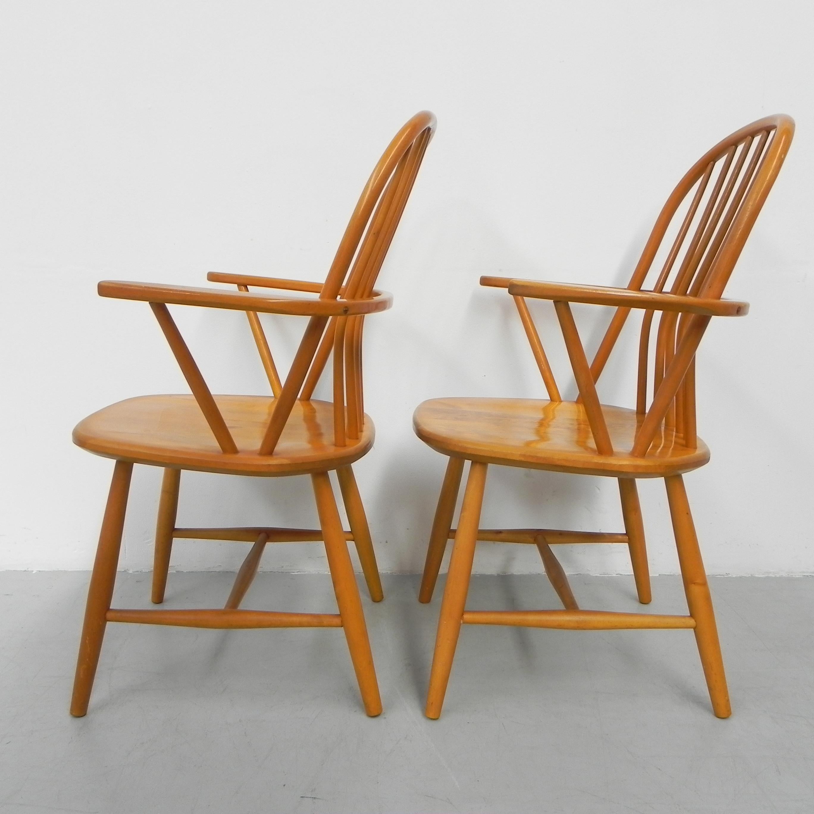 Birch Set of 2 armchairs, bar chairs, Akerblom Chair For Sale