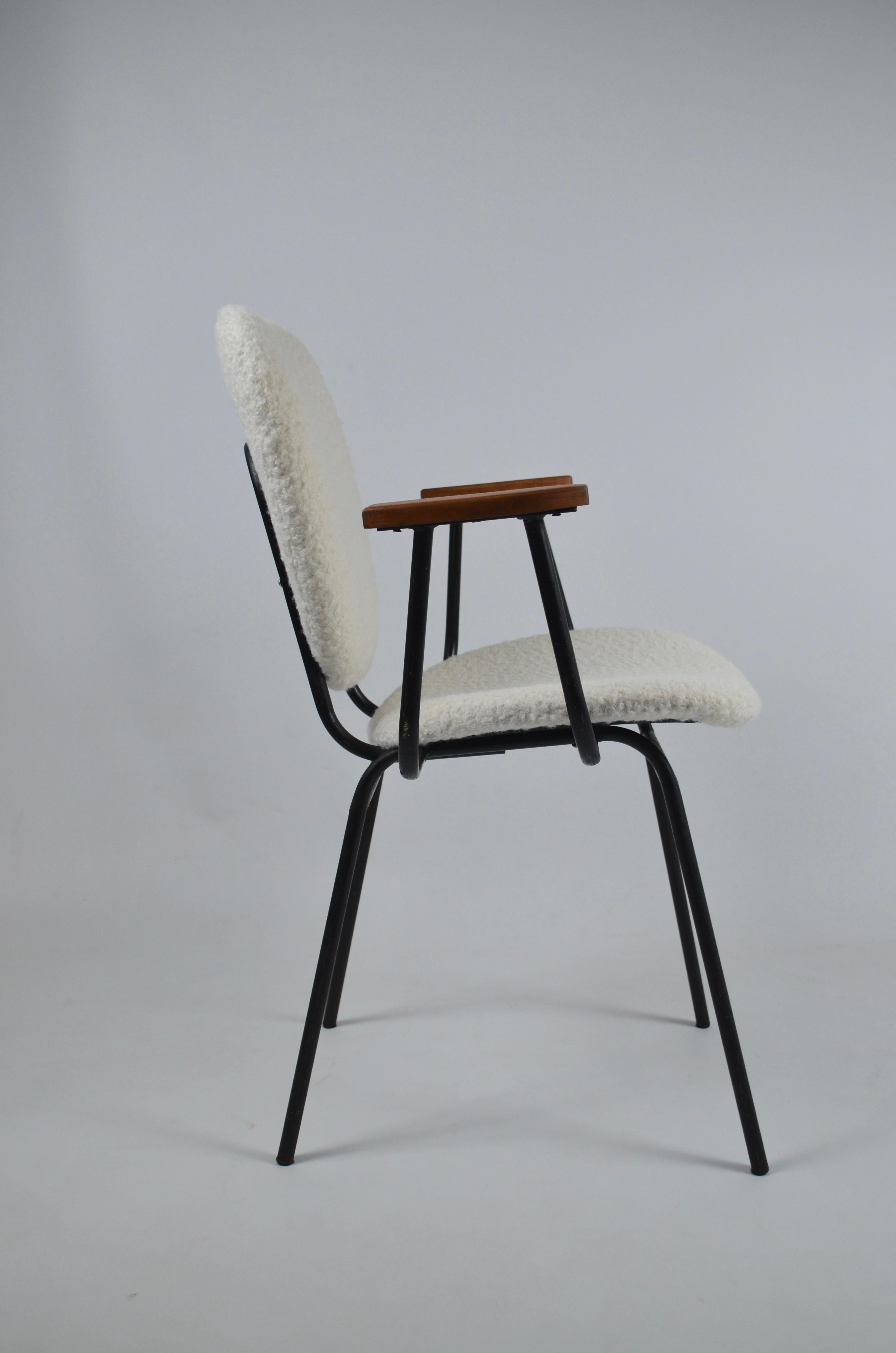 Set of 2 armchairs by Jacques Hitier for Tubauto, 1950s, France For Sale 5