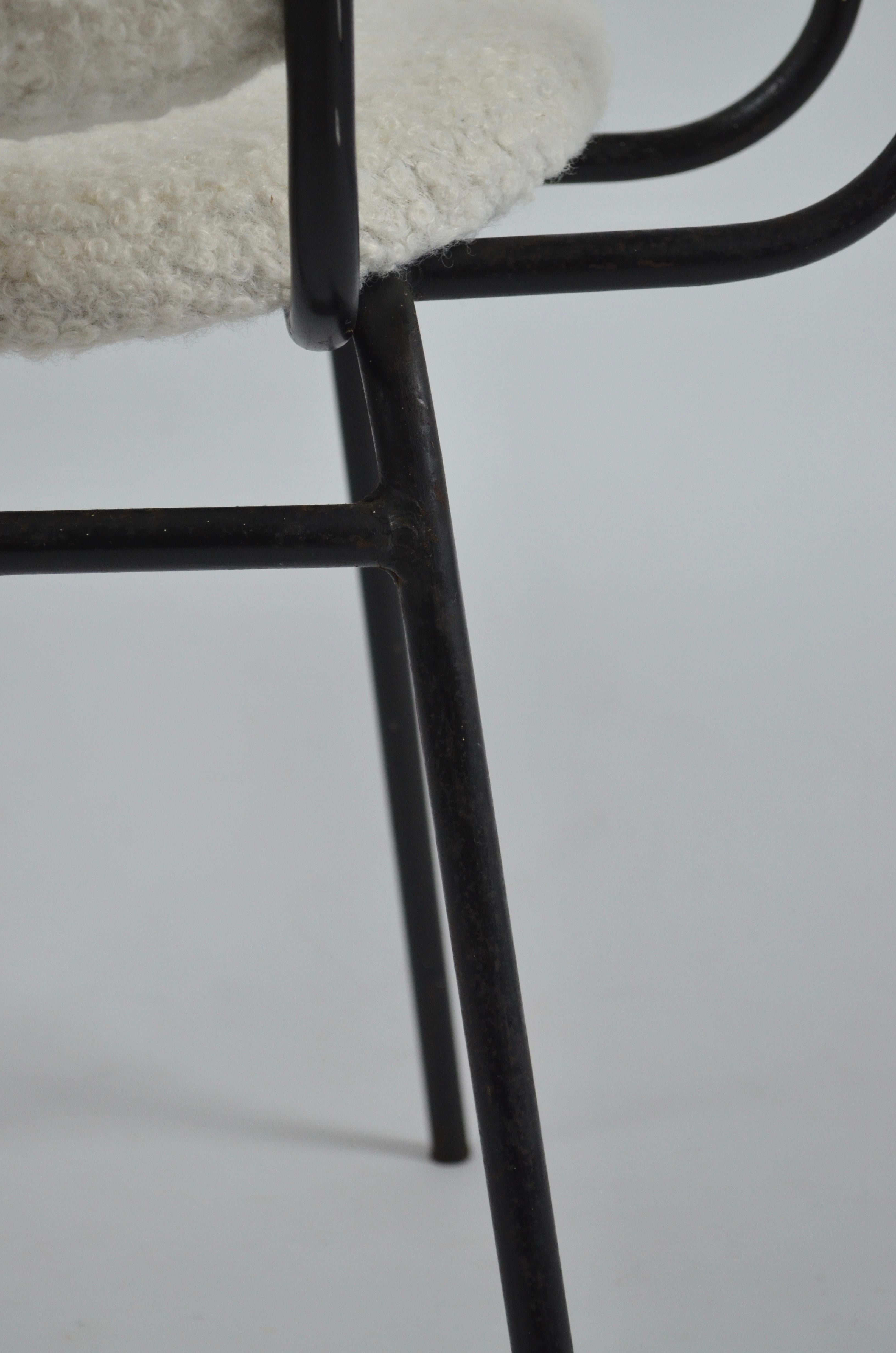 Set of 2 armchairs by Jacques Hitier for Tubauto, 1950s, France For Sale 9