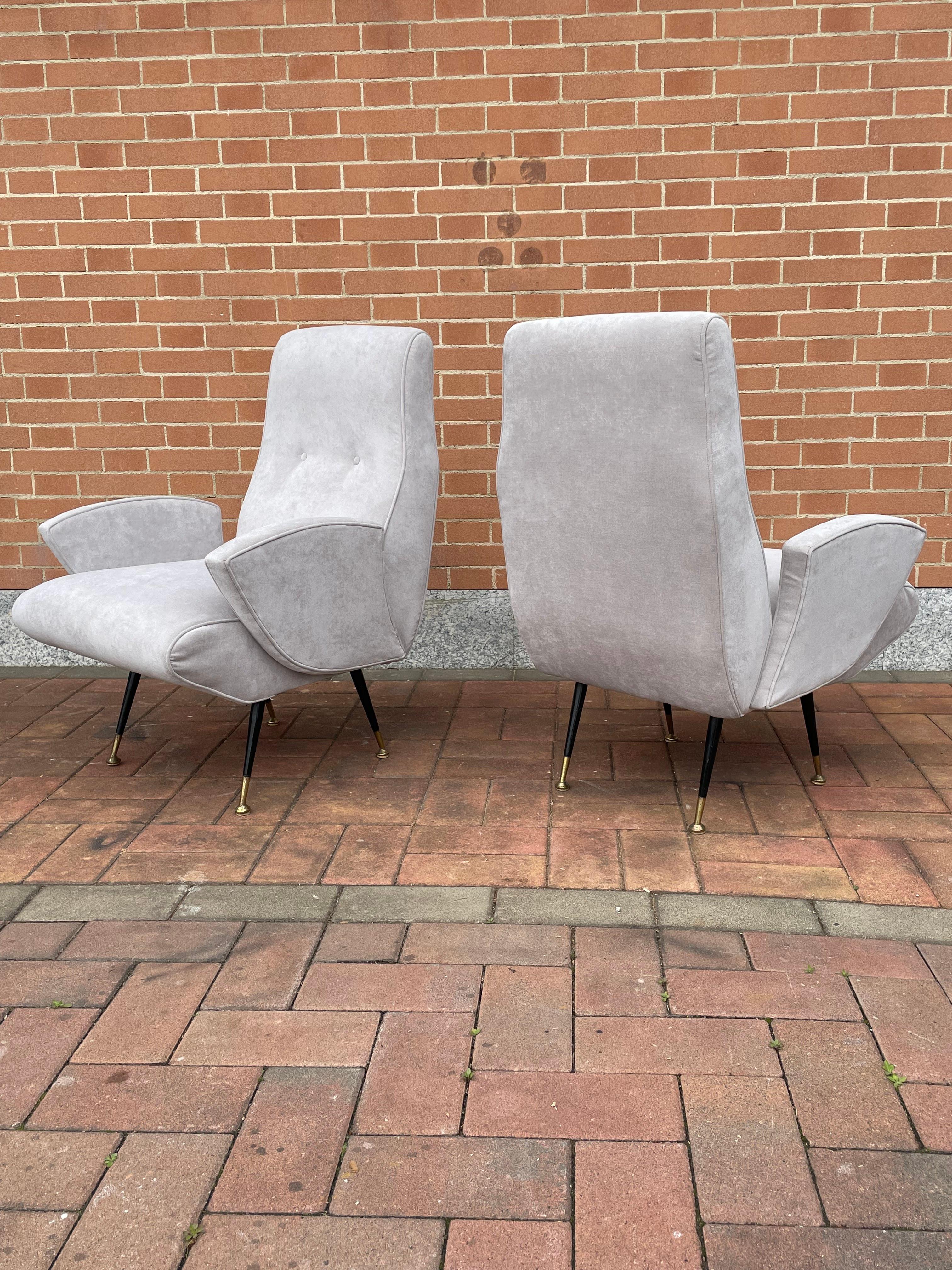 Set of 2 Armchairs by Nino Zoncada, Italy For Sale 13