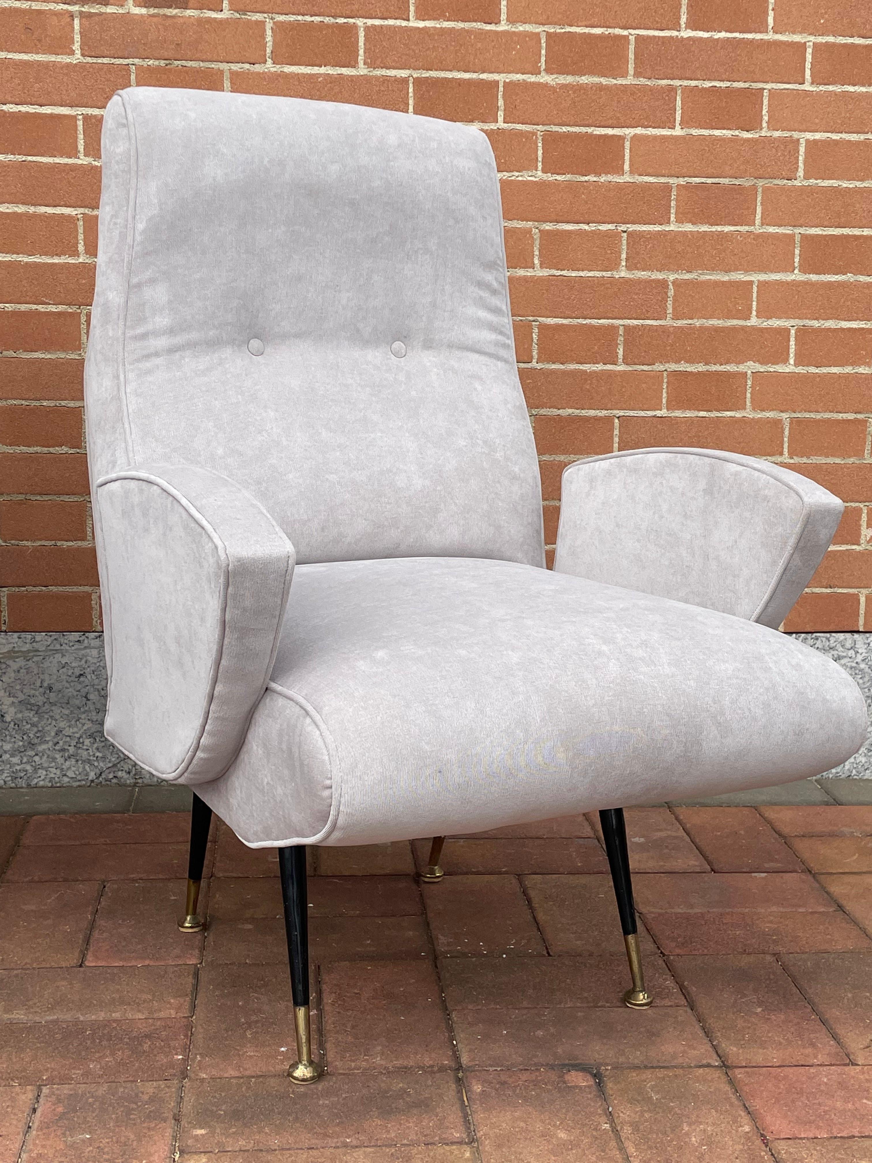 Set of 2 Armchairs by Nino Zoncada, Italy For Sale 2