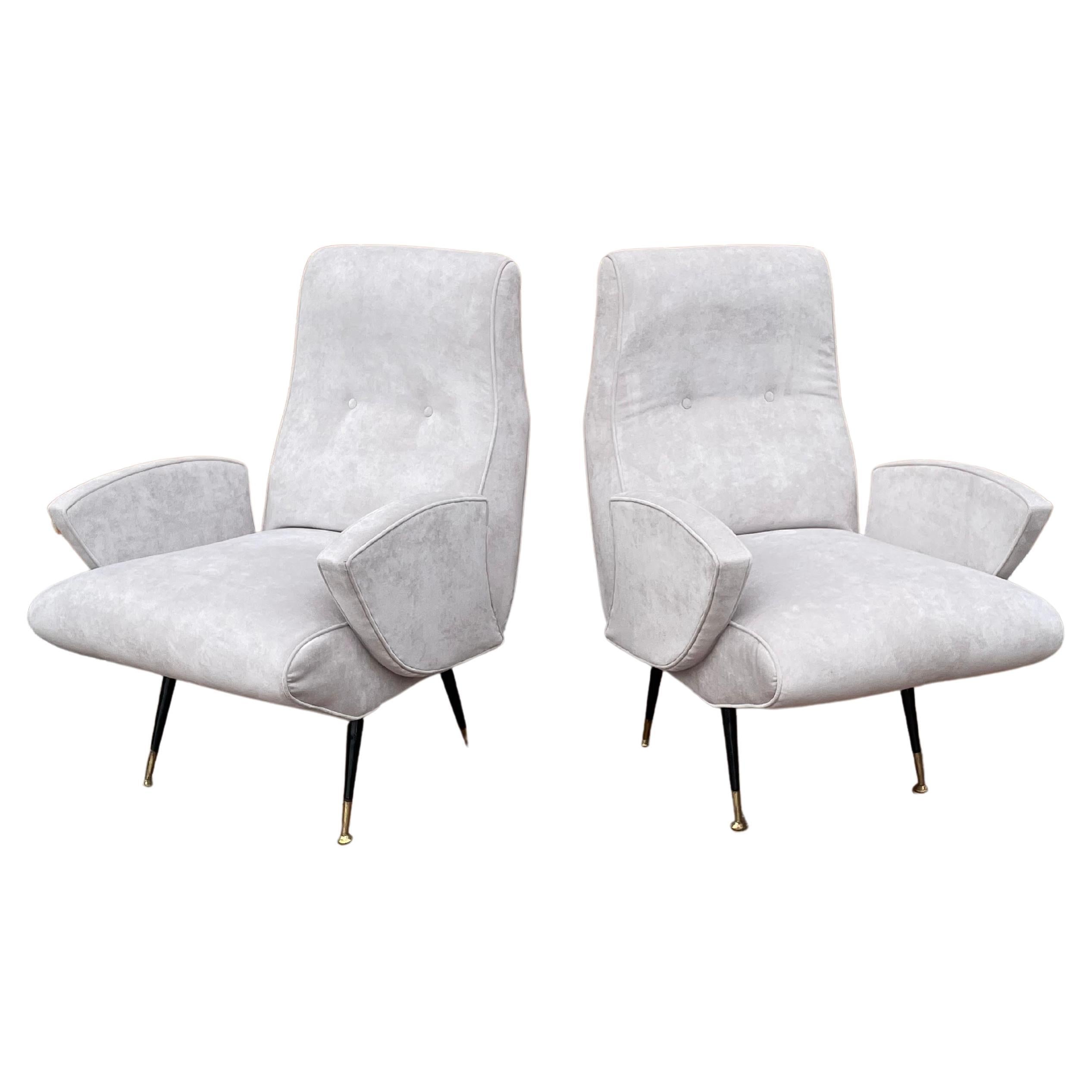 Set of 2 Armchairs by Nino Zoncada, Italy