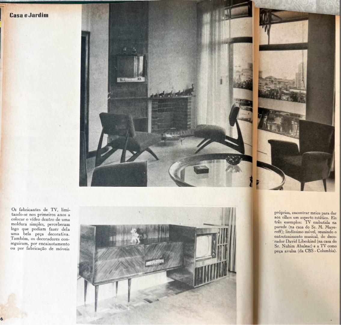 Juego de 2 Sillones en Madera Dura y Boucle de Movies Cimo, c. 1950s en venta 9
