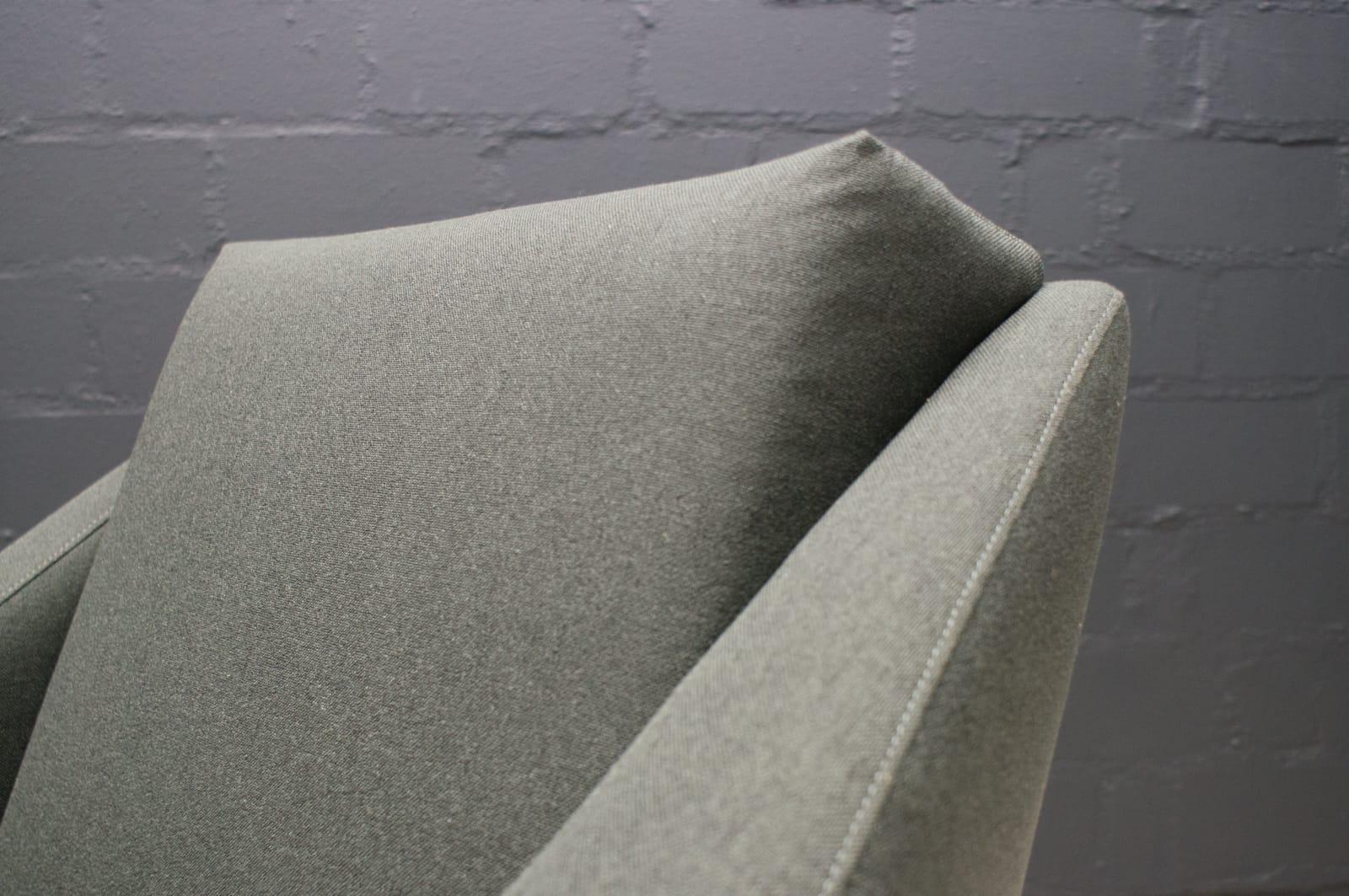 Set of 2 Armchairs in Wood and Fabric by Eddie Harlis for Hans Kaufeld, 1960s For Sale 11