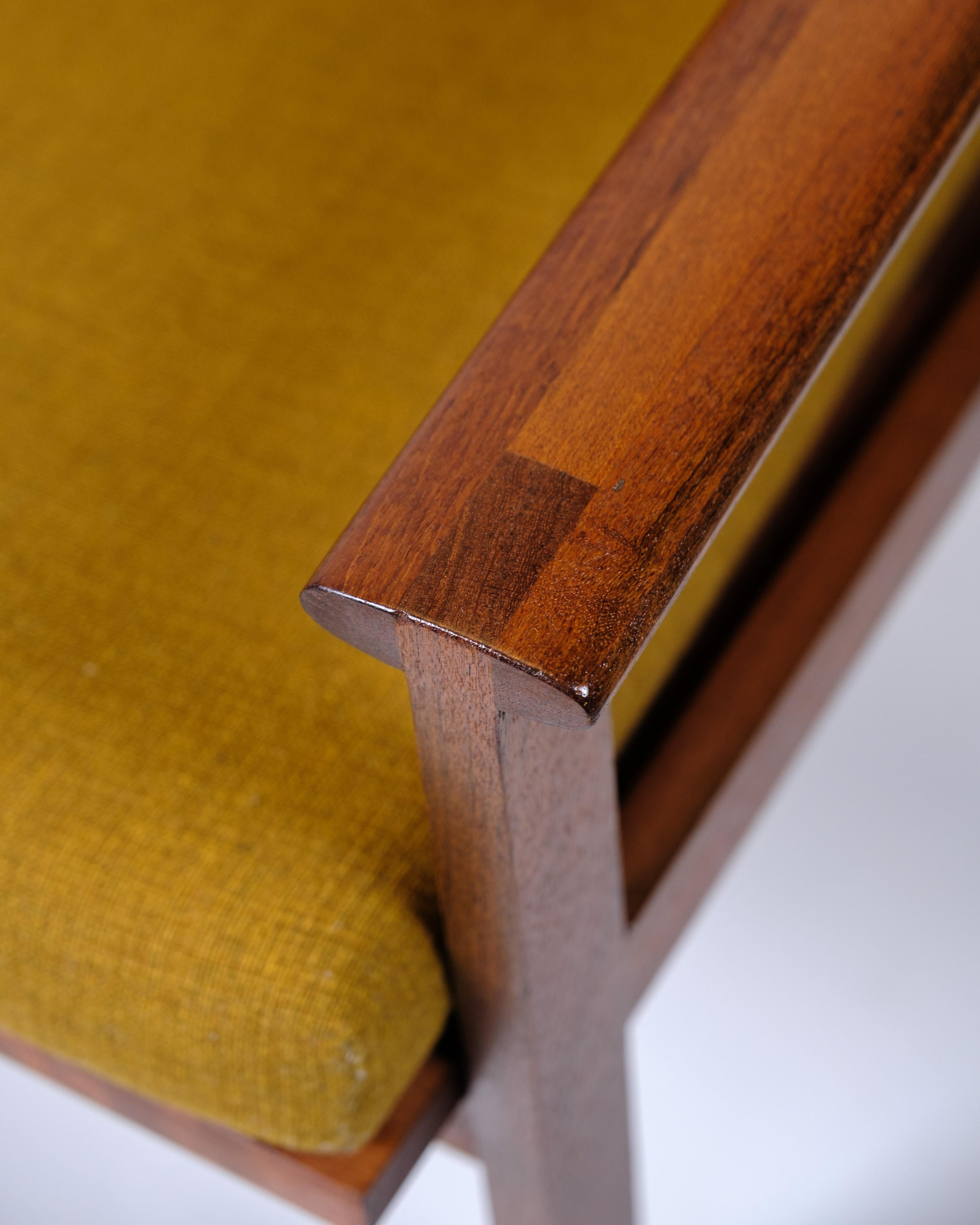 Tissu Ensemble de 2 fauteuils Model No. Capella en teck par Illum Wikkelsø pour N. Eilersen en vente