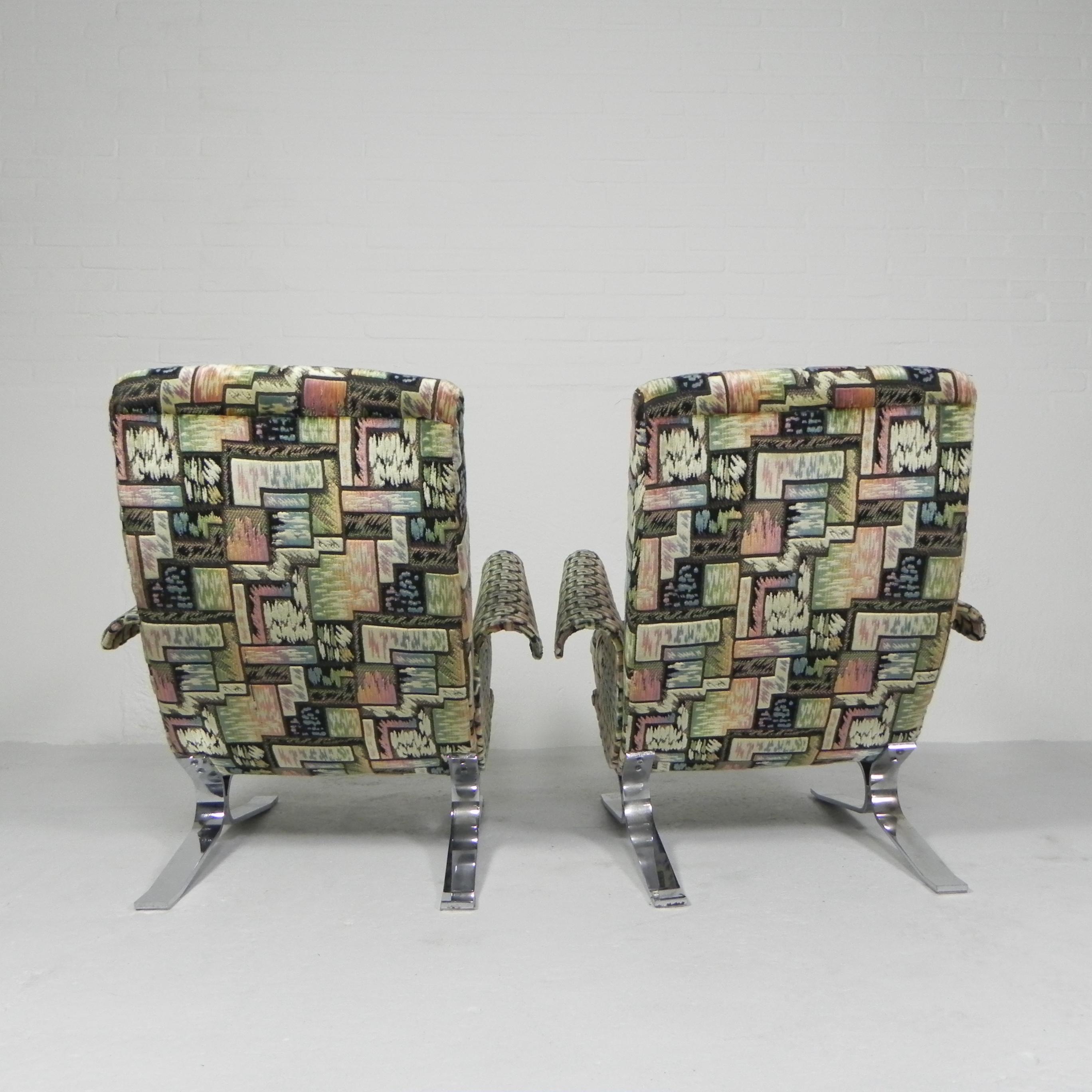 Set of 2 armchairs, model Copenhague, Francois Letourneur, 1960s For Sale 6