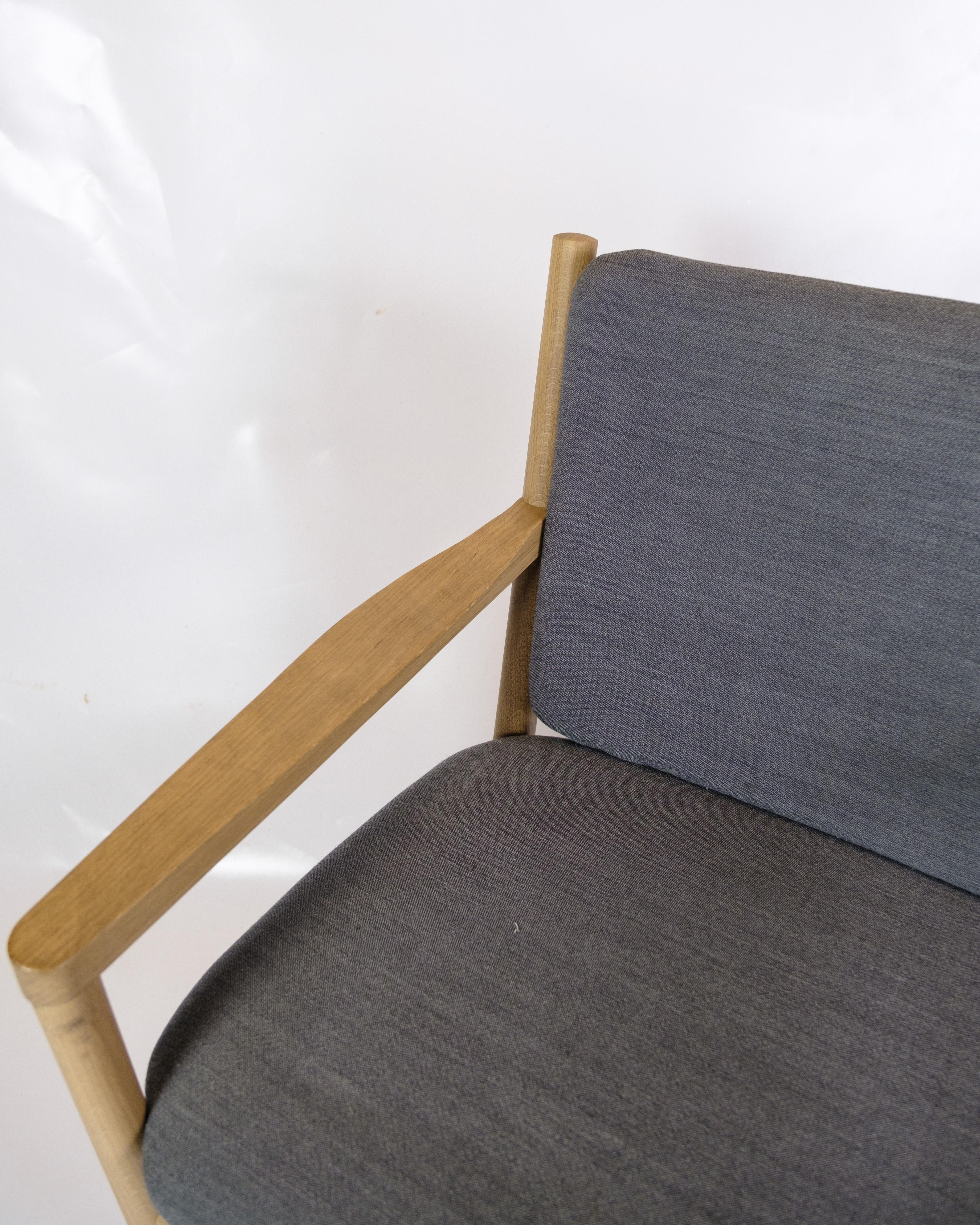 Set Of 2 Armchairs Model J147 Made In Oak By Erik Ole J. Made By FDB  In Good Condition For Sale In Lejre, DK
