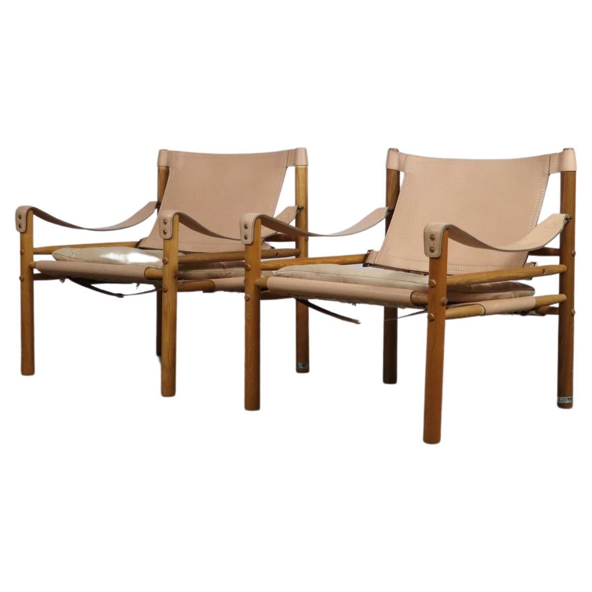 Set of 2 Arne Norell Sirocco easy chairs for Norell AB, Sweden 1970s