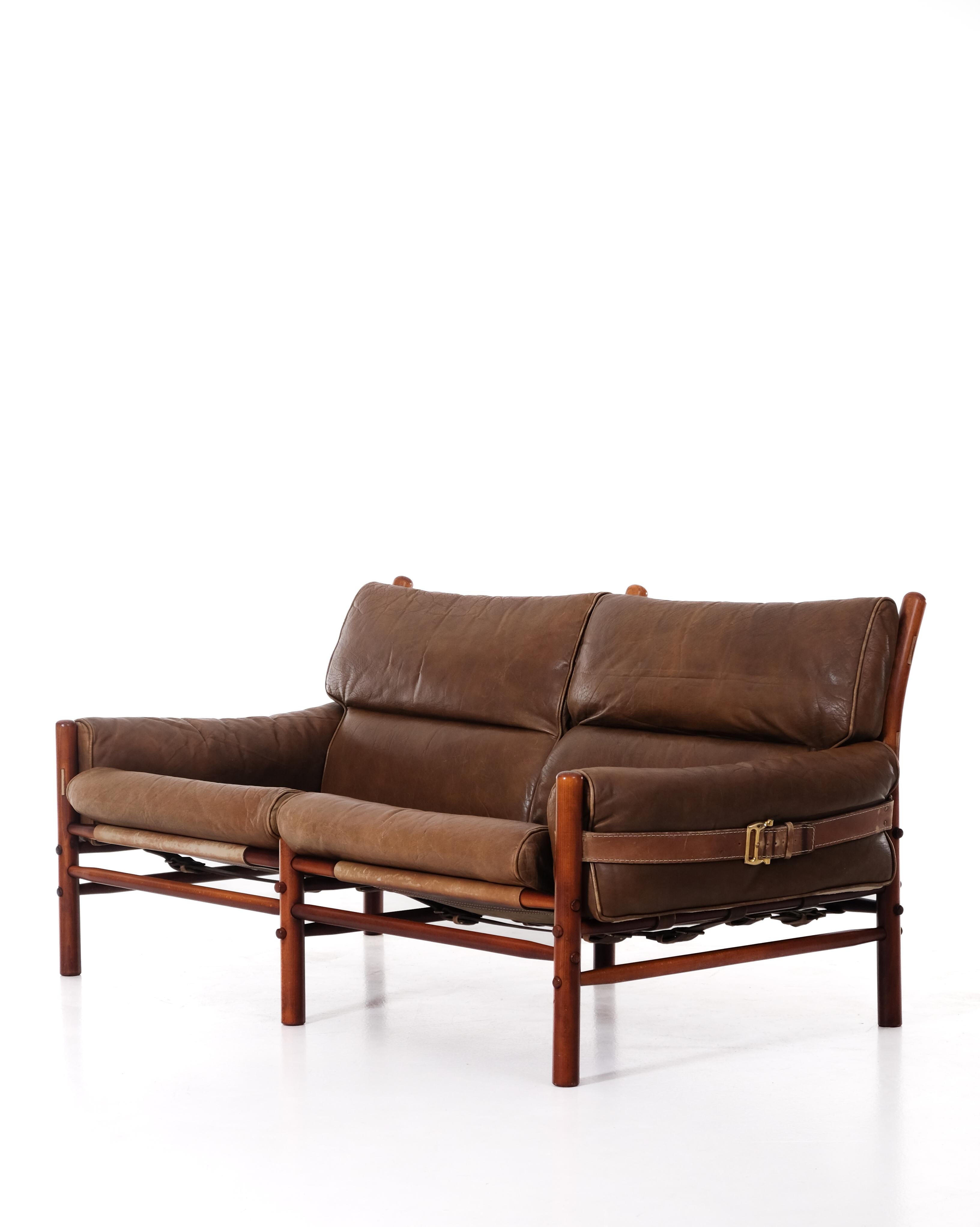 Scandinave moderne Ensemble de 2 canapés Arne Norell modèle Kontiki, Suède, années 1970 en vente