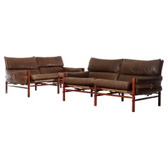 Set of 2 Arne Norell sofas model Kontiki, Sweden, 1970s