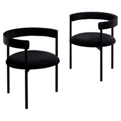 Set of 2 Aro Chairs, Black by Ries
