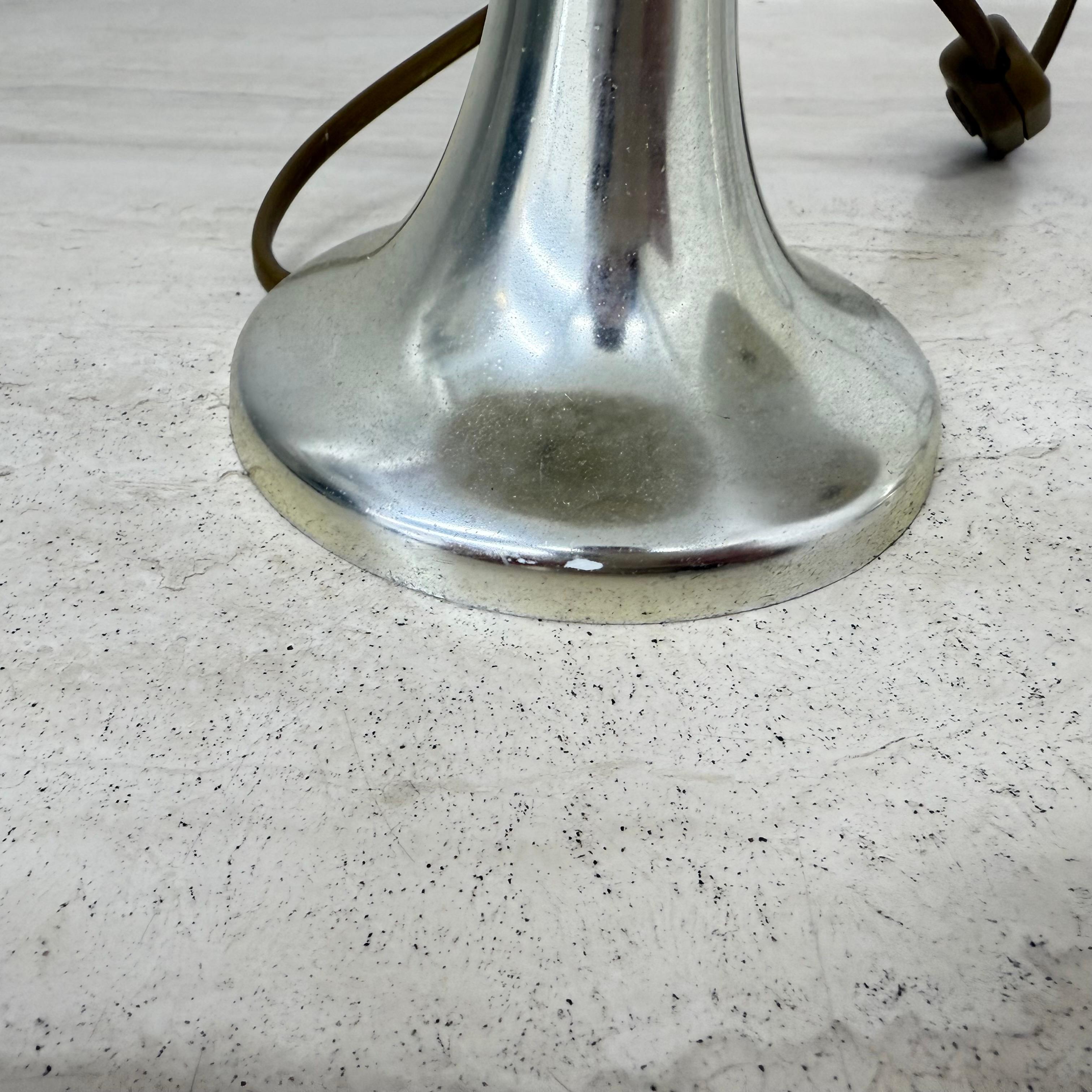 Late 20th Century Set of 2 Aro leuchten table lamps with fabric shade , 1970s For Sale