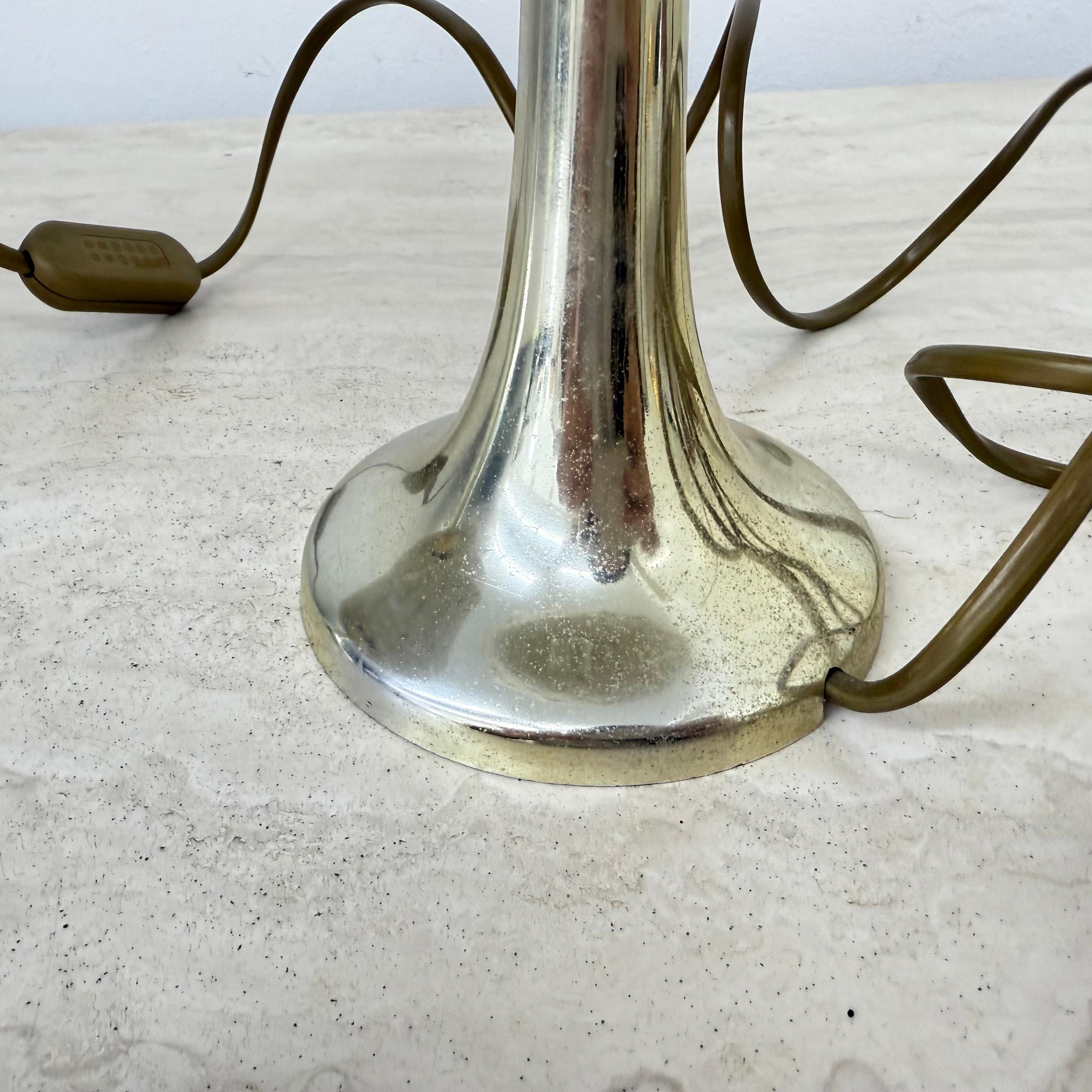 Plastic Set of 2 Aro leuchten table lamps with fabric shade , 1970s For Sale