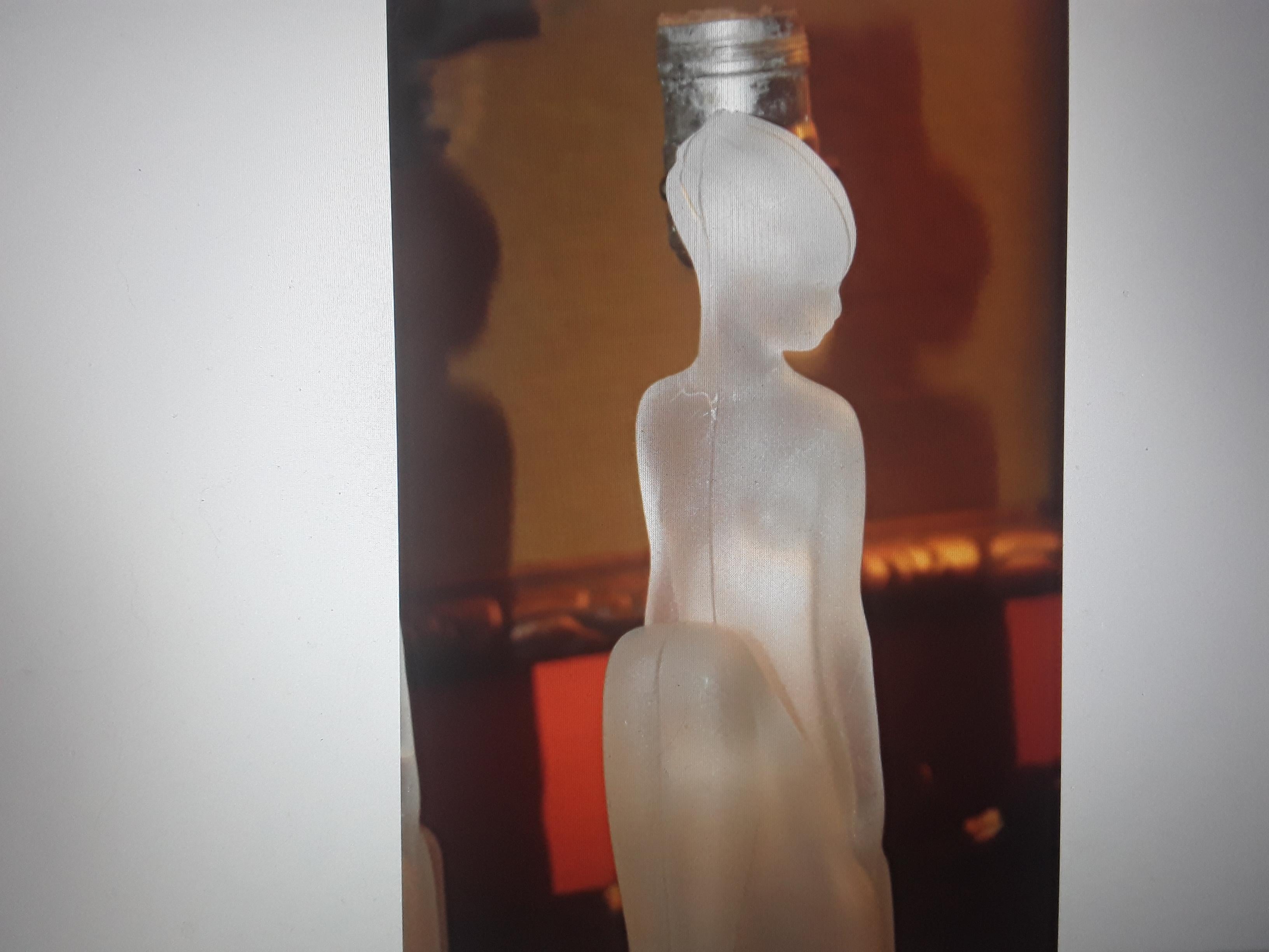 Set of 2 Art Deco c1920's Frosted Art Glass Female Nude Figural Table Lamps For Sale 1