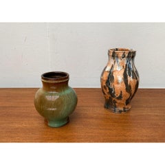 Set of 2 Art Deco Ceramic Vases, Germany