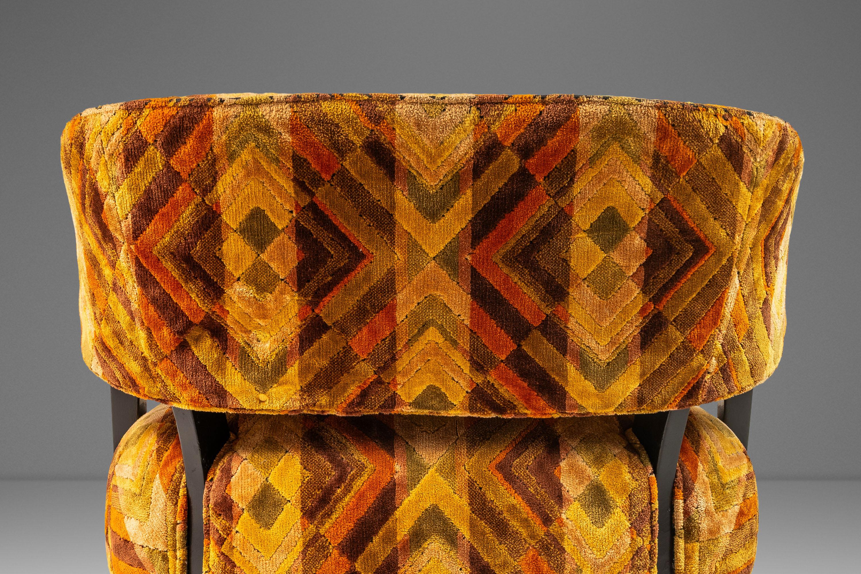 Tissu Ensemble de 2 chaises longues Art Déco d'après William Haines / Billy Haines, États-Unis, années 1940 en vente