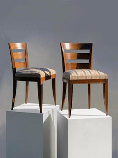 Set of 2 ART-DECO NEOCLASSIC CHAIRS by JEAN PASCAUD France 1930
