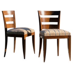 Set of 2 ART-DECO NEOCLASSIC CHAIRS by JEAN PASCAUD France 1930