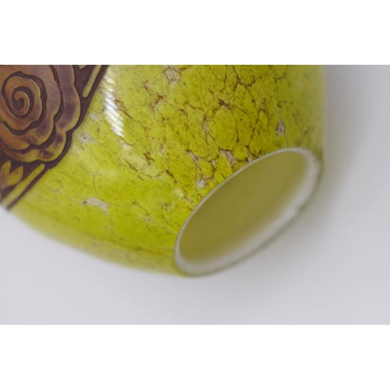 Set of 2 Art Deco Ovoid Vases by F-T Legras, 1920s For Sale 10
