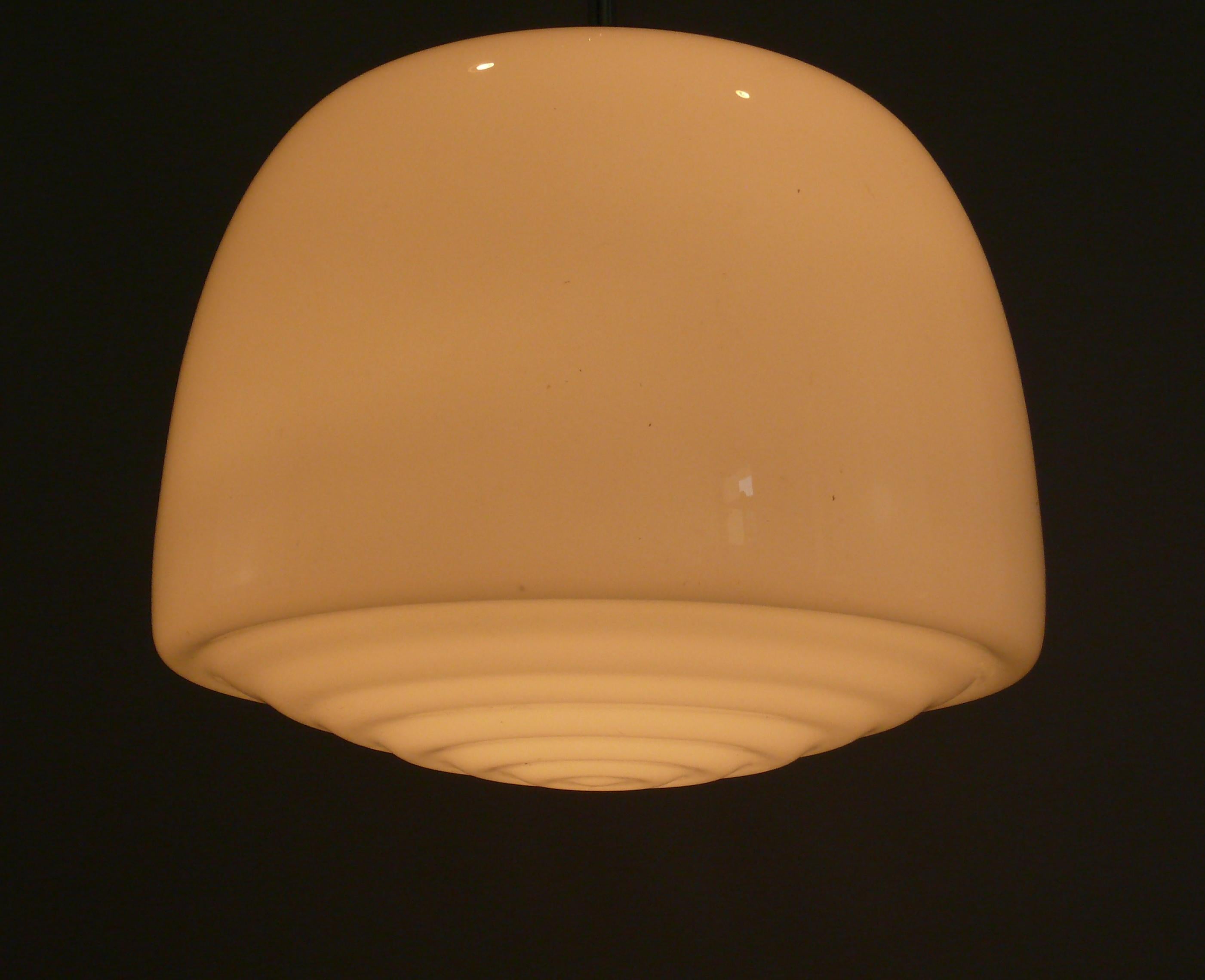 2 Art Déco Pendant Lights, 1930s 2