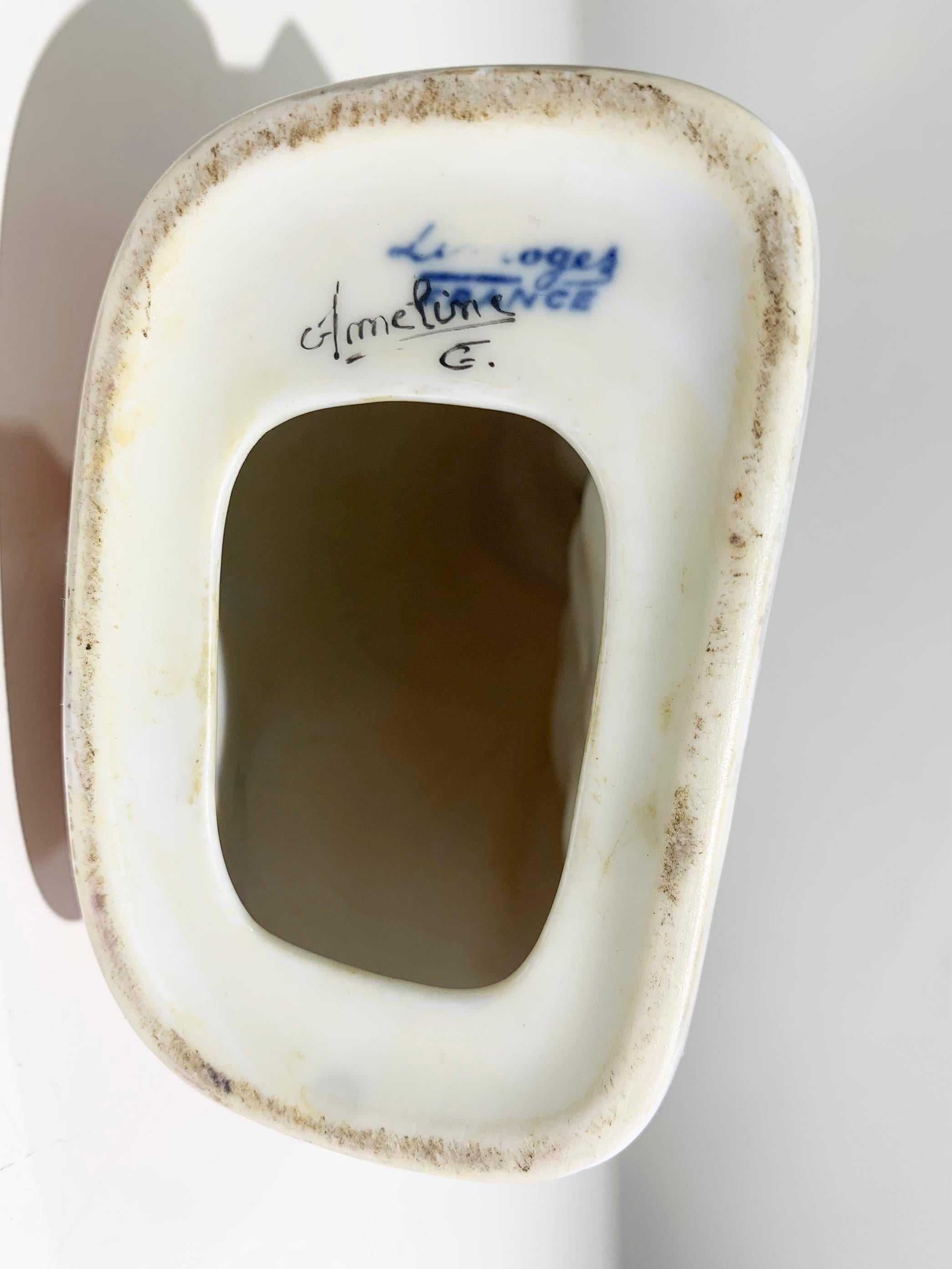 Lote de 2 Figuritas de Porcelana Art Decó Firmadas Amelin - Rauche / 