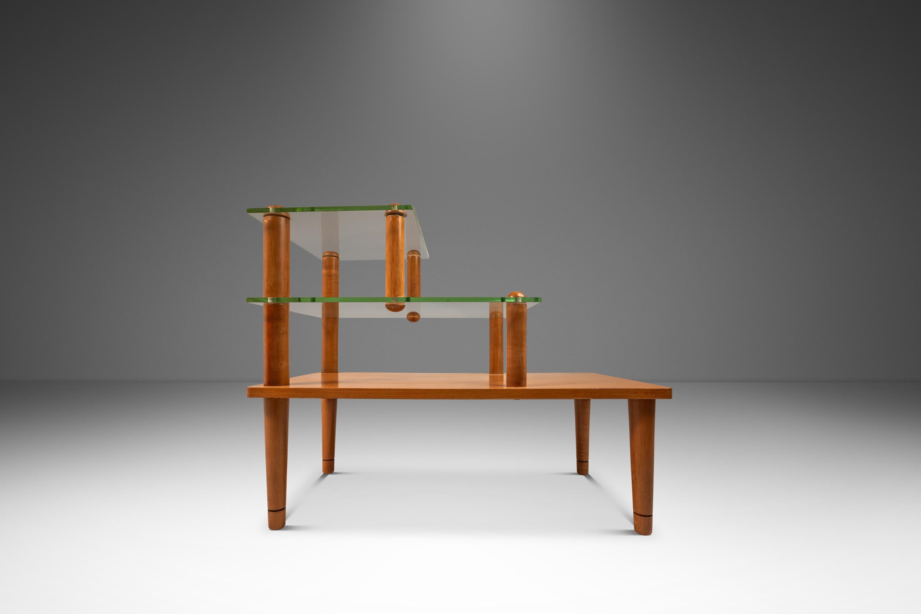 Ensemble de 2 tables Art Déco à trois niveaux, Gilbert Rohde, Herman Miller, États-Unis, années 1930 en vente 3