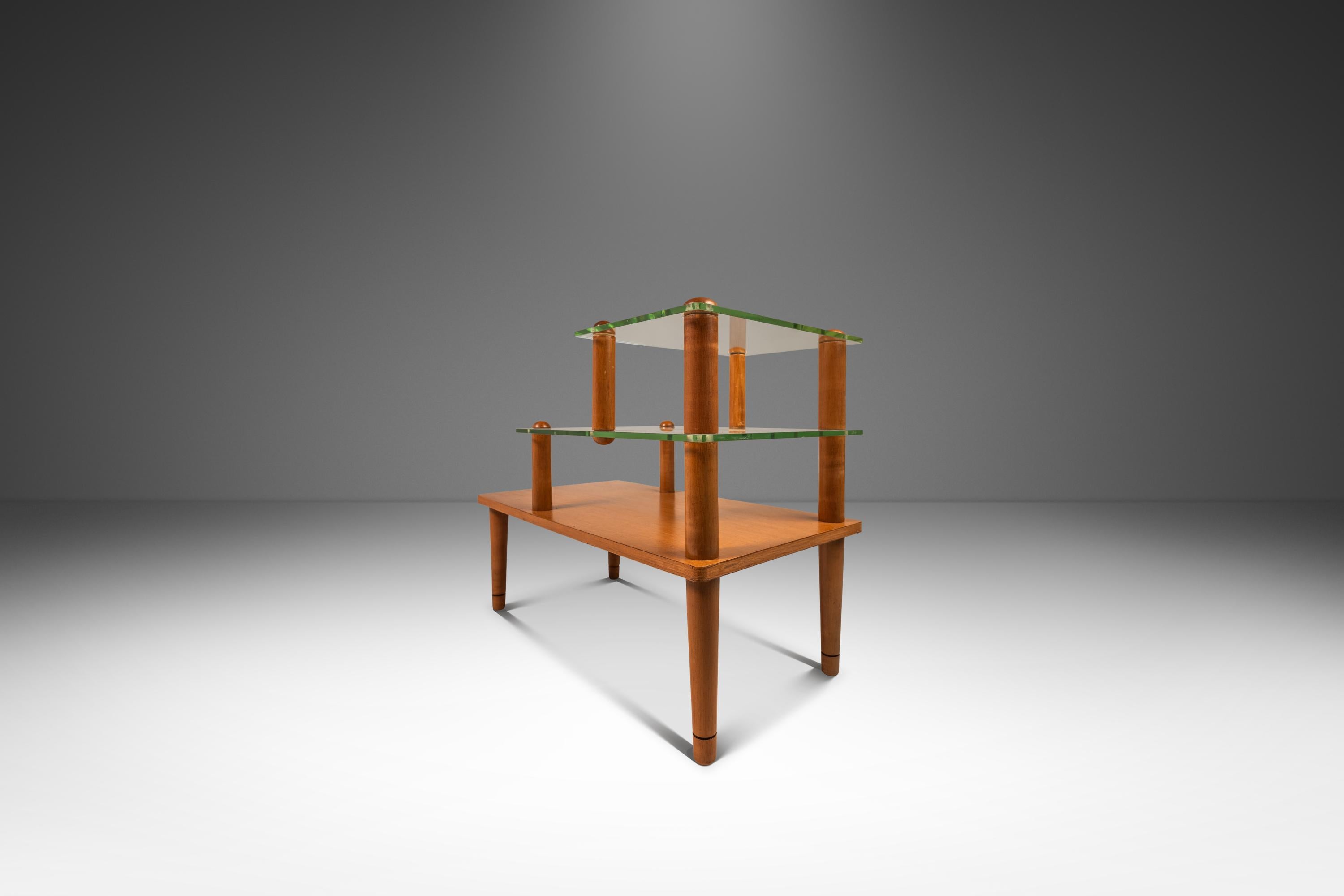 Américain Ensemble de 2 tables Art Déco à trois niveaux, Gilbert Rohde, Herman Miller, États-Unis, années 1930 en vente