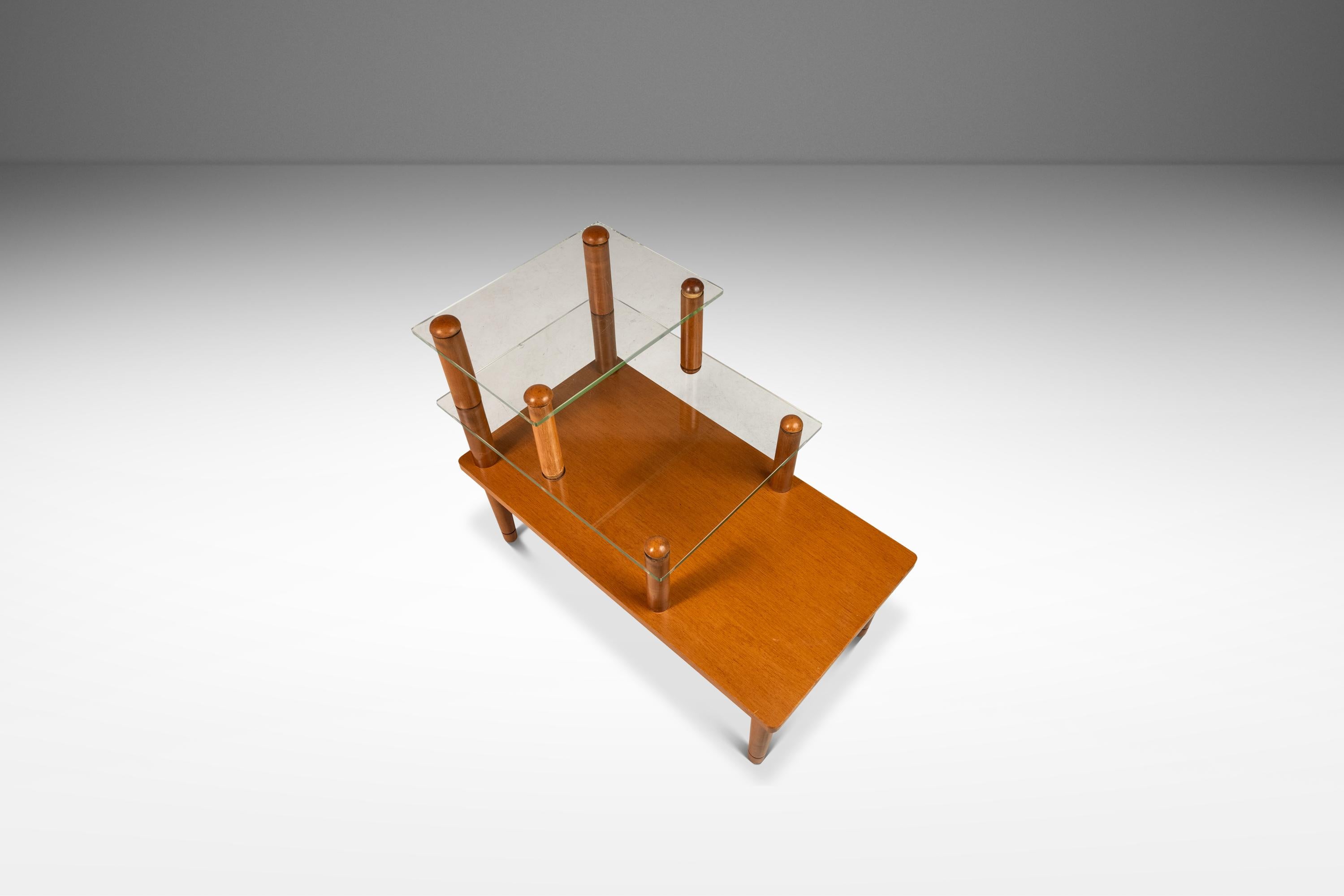 Ensemble de 2 tables Art Déco à trois niveaux, Gilbert Rohde, Herman Miller, États-Unis, années 1930 Bon état - En vente à Deland, FL