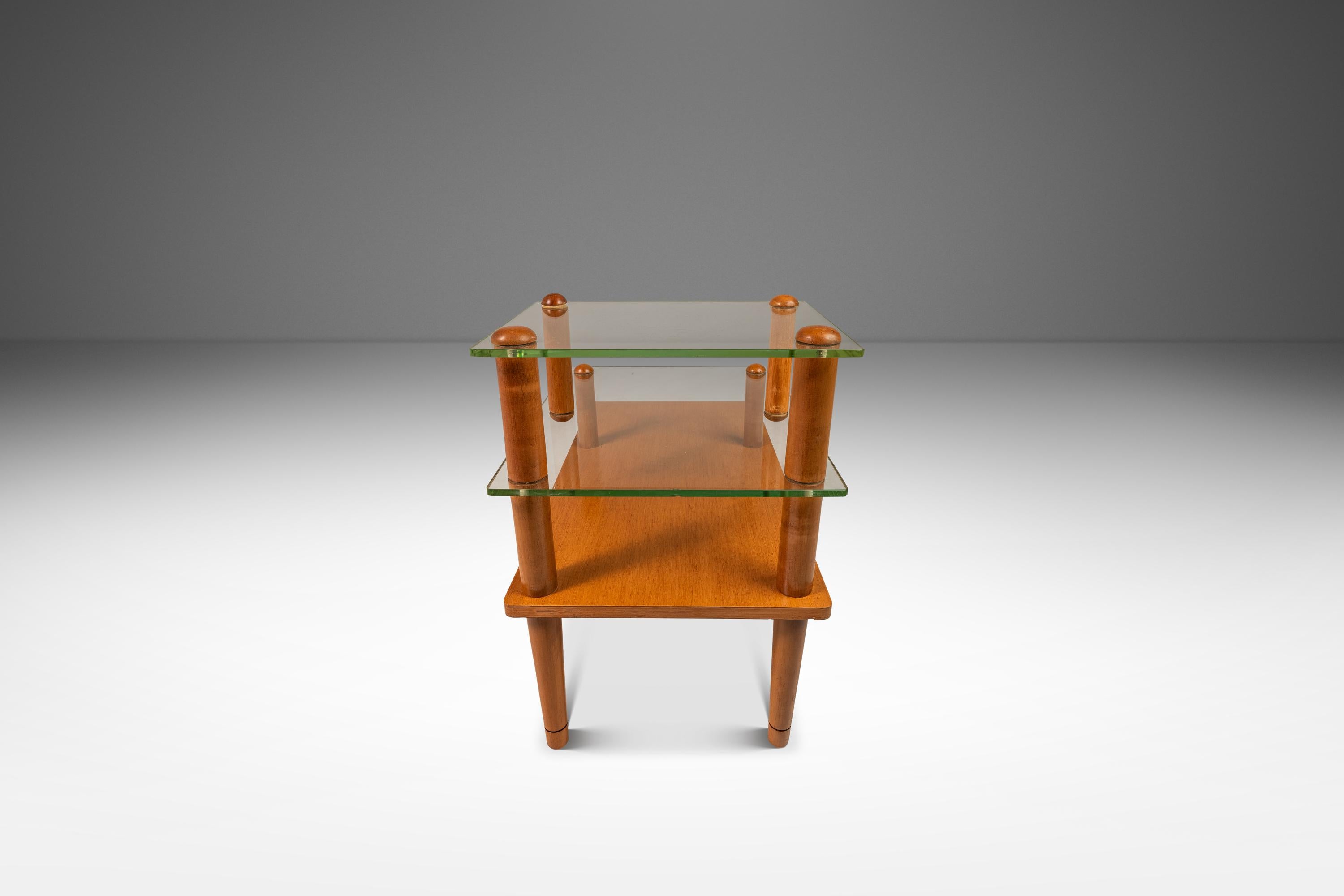 Ensemble de 2 tables Art Déco à trois niveaux, Gilbert Rohde, Herman Miller, États-Unis, années 1930 en vente 1