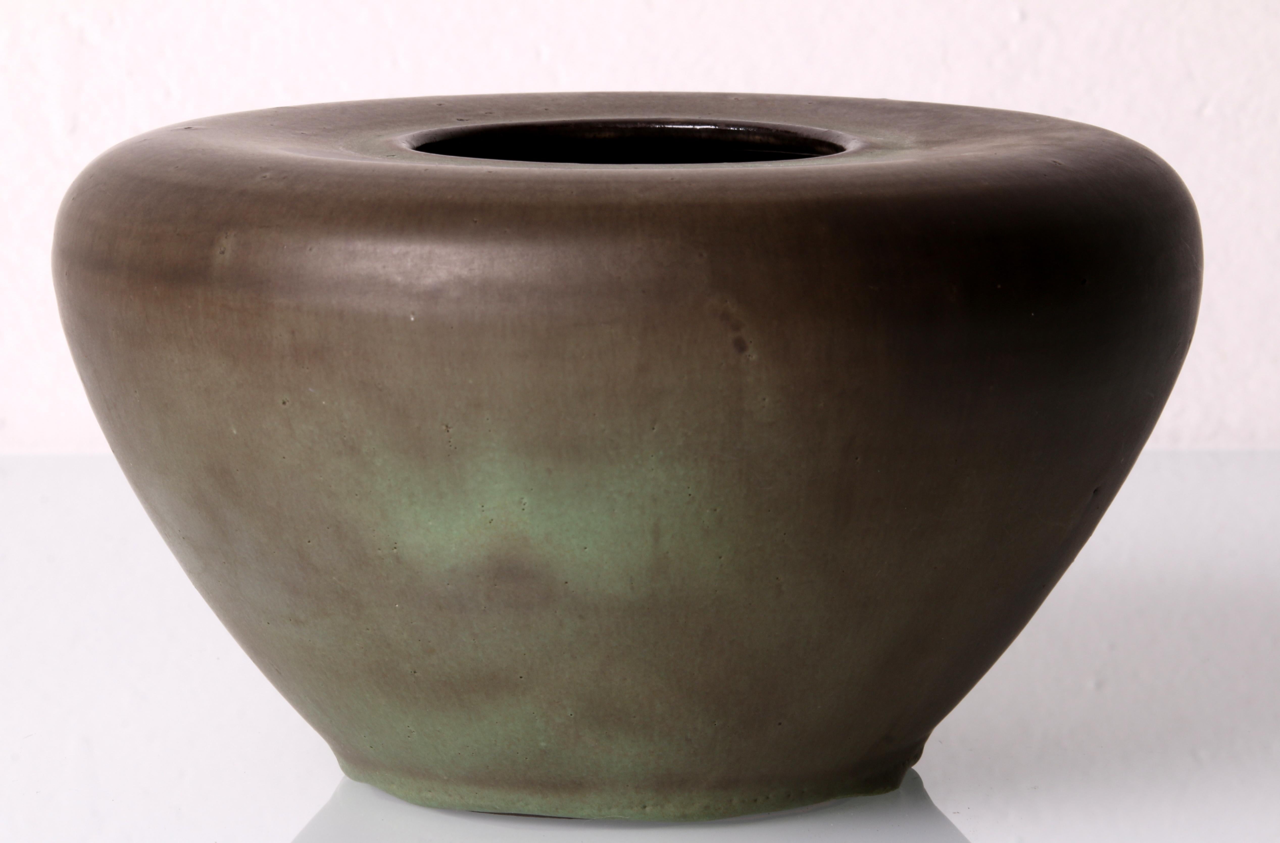 SET of 2 art pottery Vases late 60s by Barbara Lampe :: Anton Lang Oberammergau For Sale 7