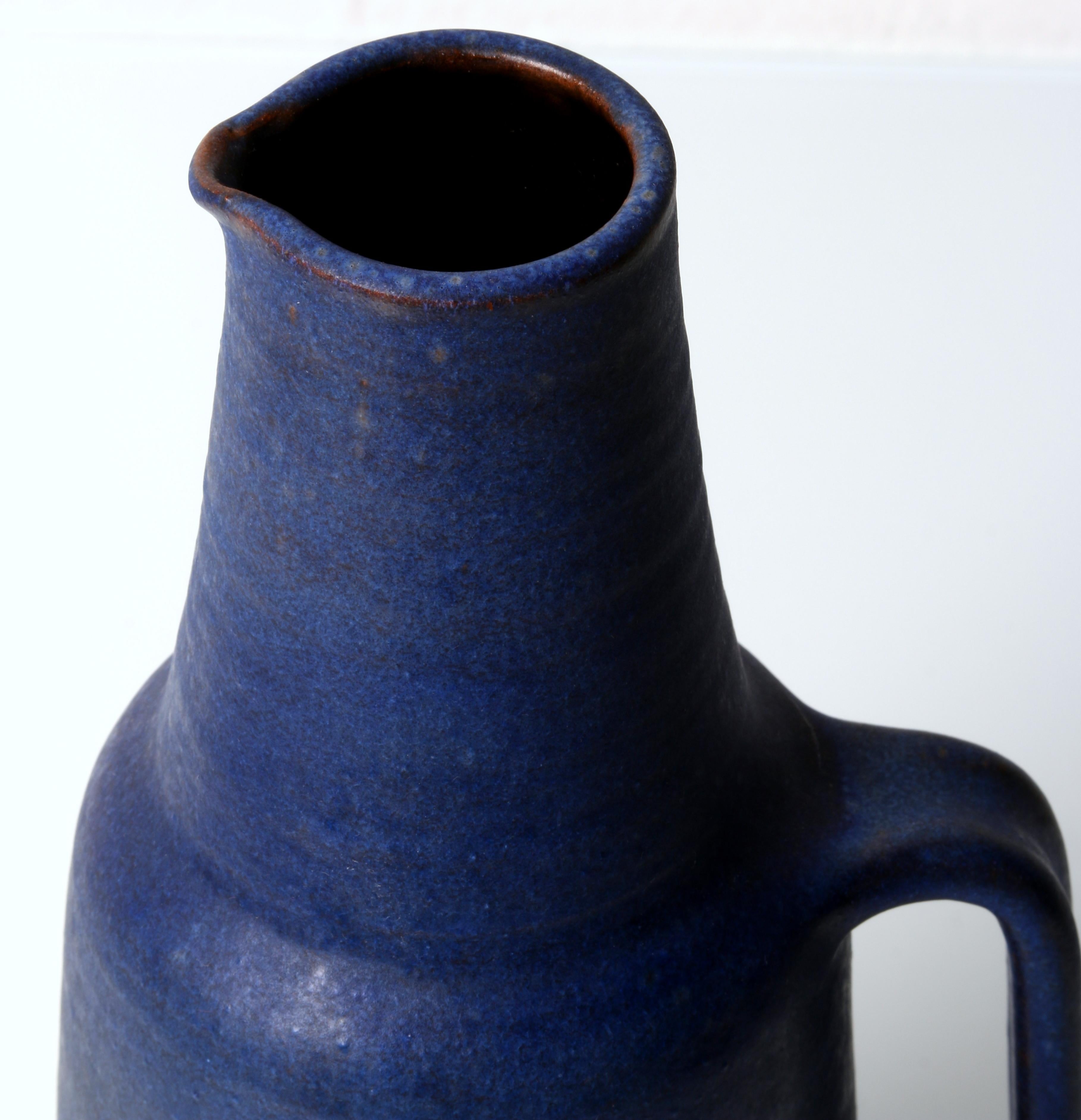 Late 20th Century SET of 2 art pottery Vases late 60s by Barbara Lampe :: Anton Lang Oberammergau For Sale