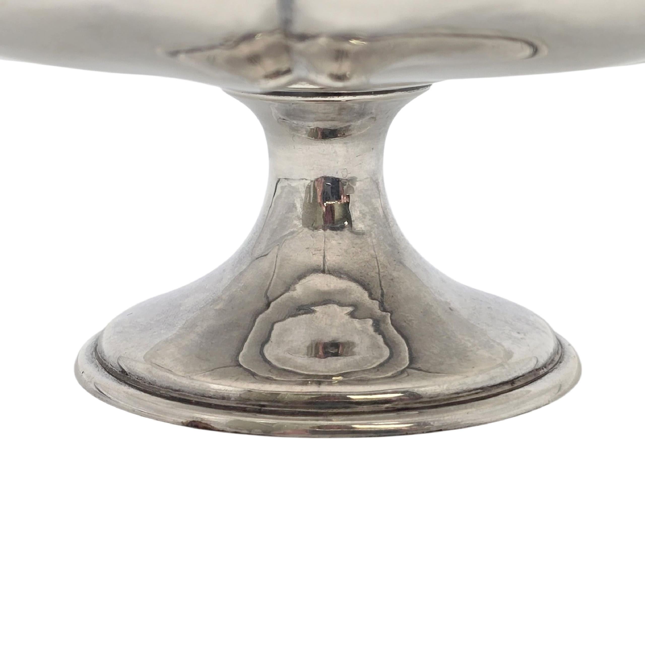 Set de 2 plats à pied en argent A Stone #23334 en vente 3