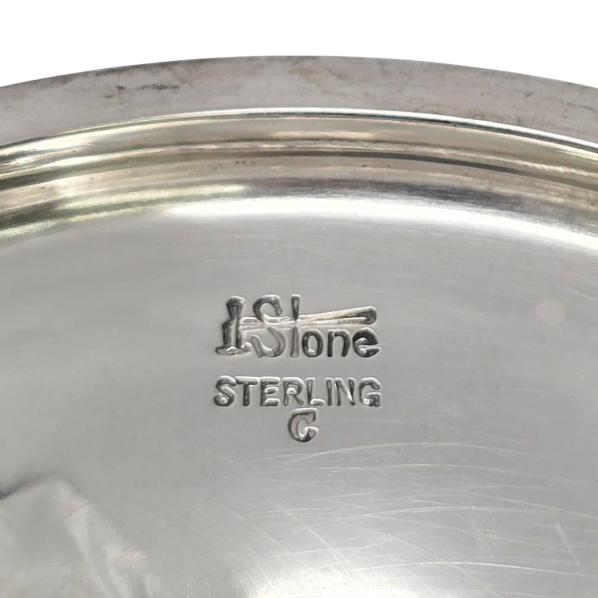 Set de 2 plats à pied en argent A Stone #23334 en vente 4