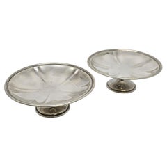 Set di 2 piatti con piedistallo Arthur Stone in argento 925 #23334