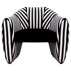 Set di 2 poltrone artistiche Viginti XX Stripes Textile by Malabar