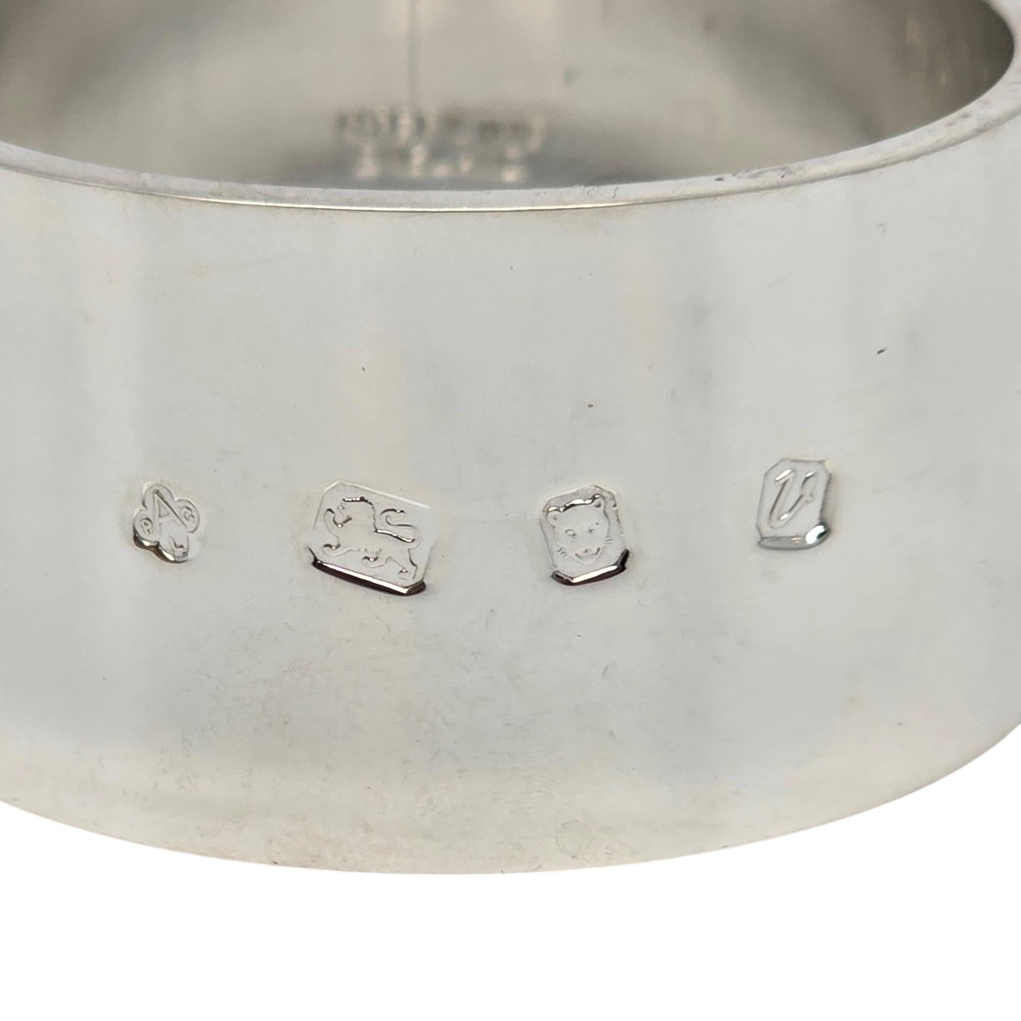 Lot de 2 anneaux de serviette en argent sterling Asprey & Co Limited London #19450 en vente 3