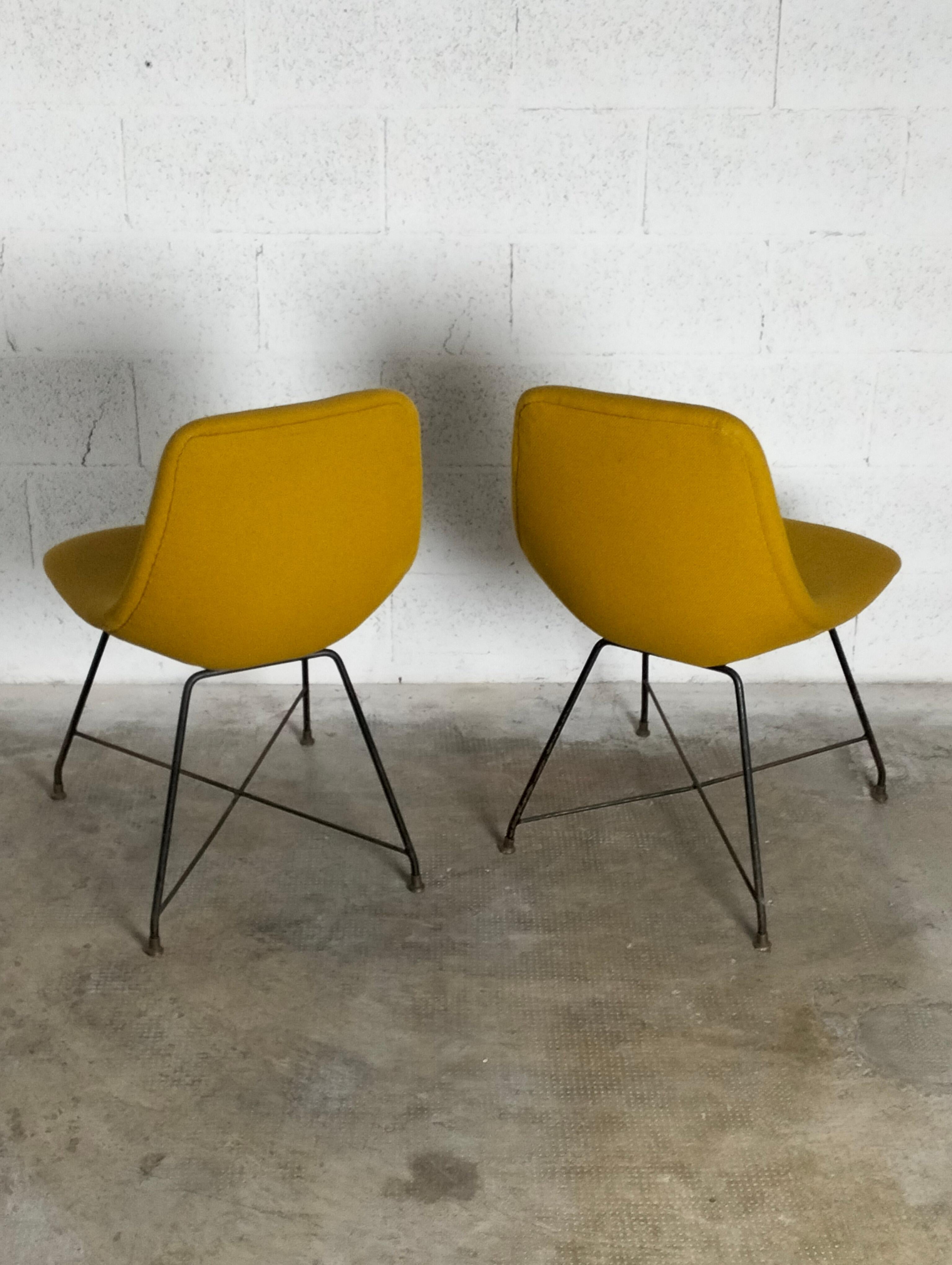 Set of 2 Aster Chairs by Augusto Bozzi for Saporiti, ‘50'60 For Sale 3