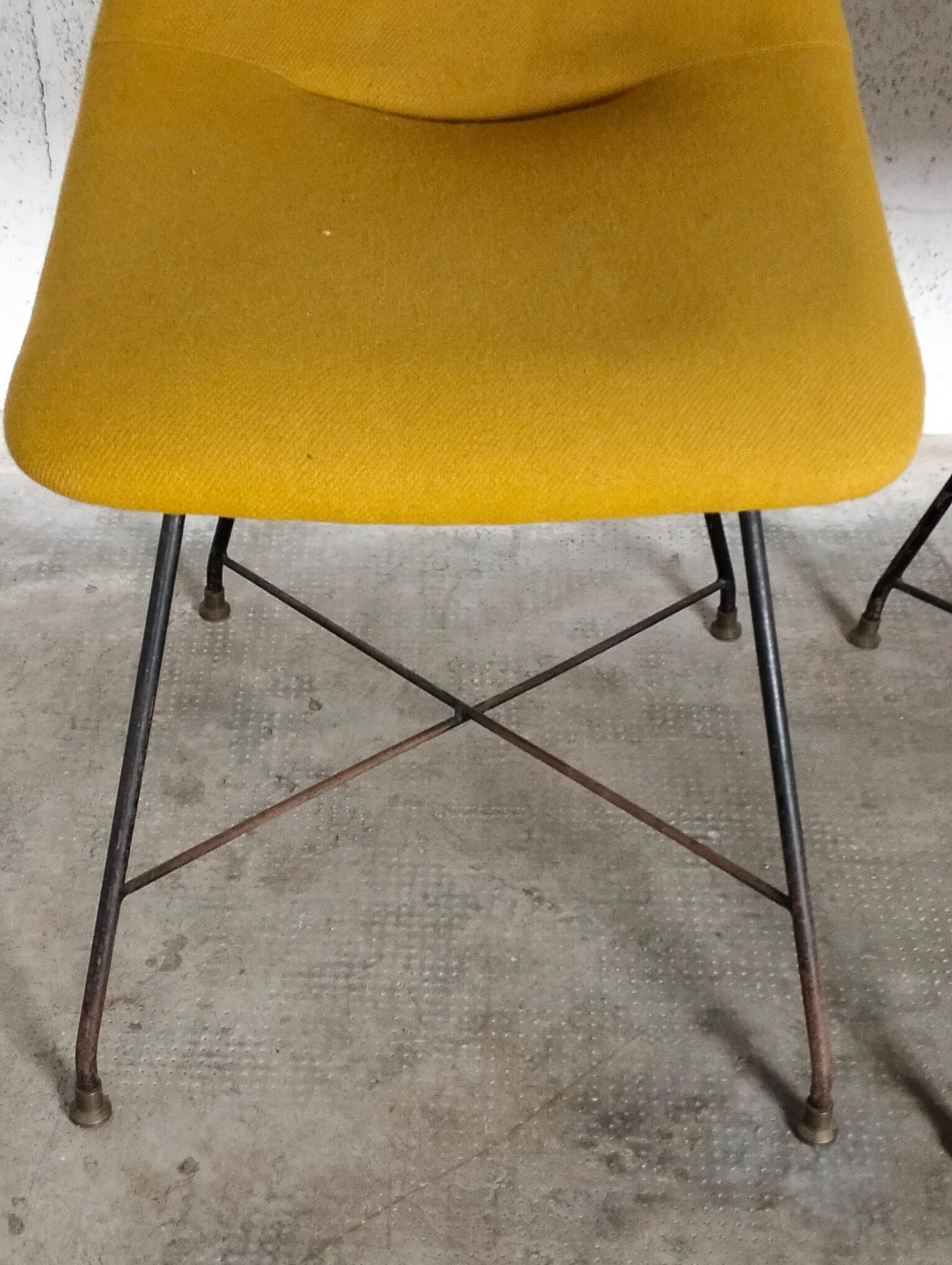 Set of 2 Aster Chairs by Augusto Bozzi for Saporiti, ‘50'60 In Good Condition For Sale In Padova, IT