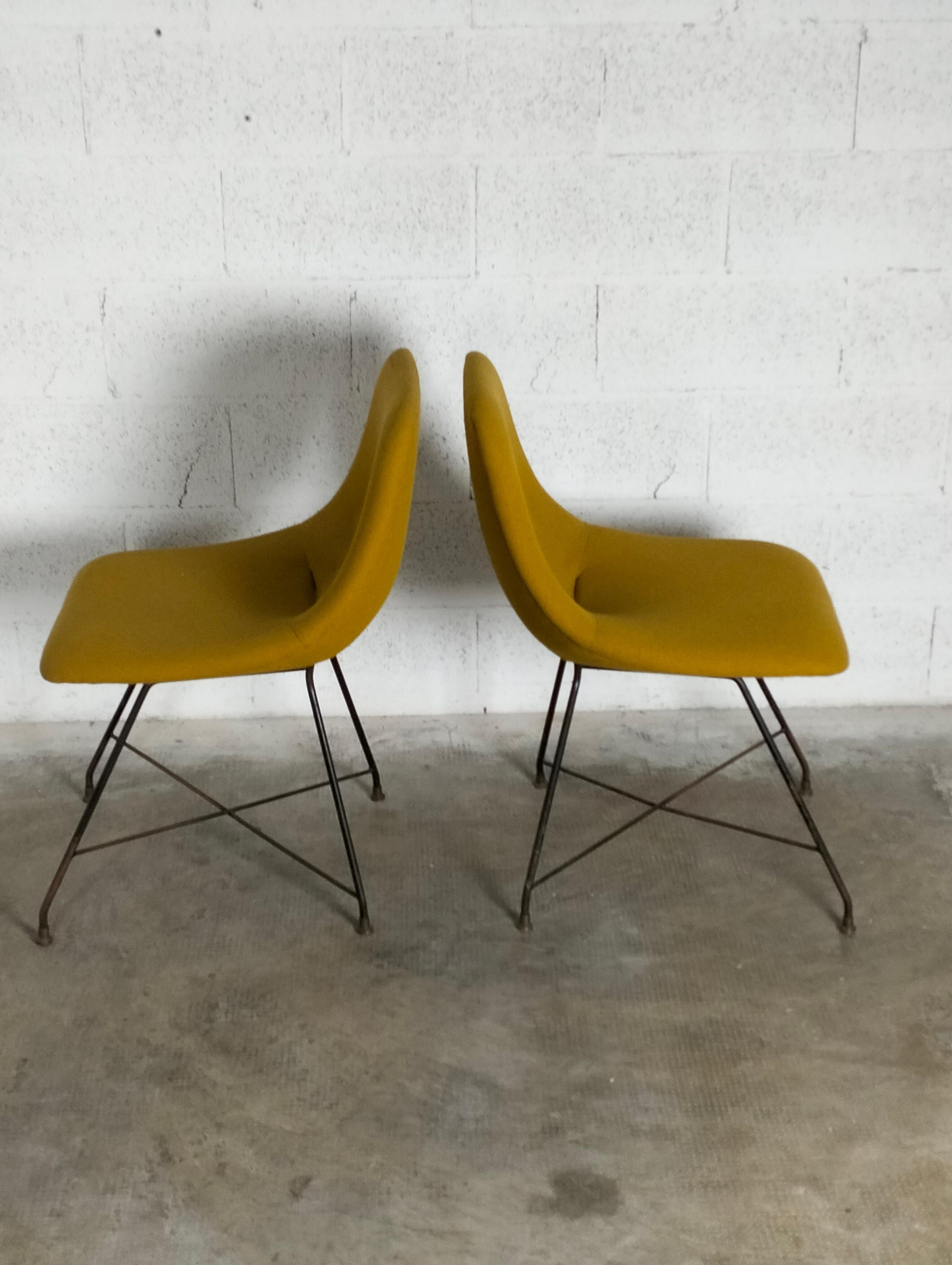 Set of 2 Aster Chairs by Augusto Bozzi for Saporiti, ‘50'60 For Sale 1