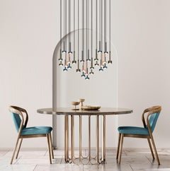 Set Of 2 Astral S1 Colors Pendant Lamps by Euroluce Lampadari