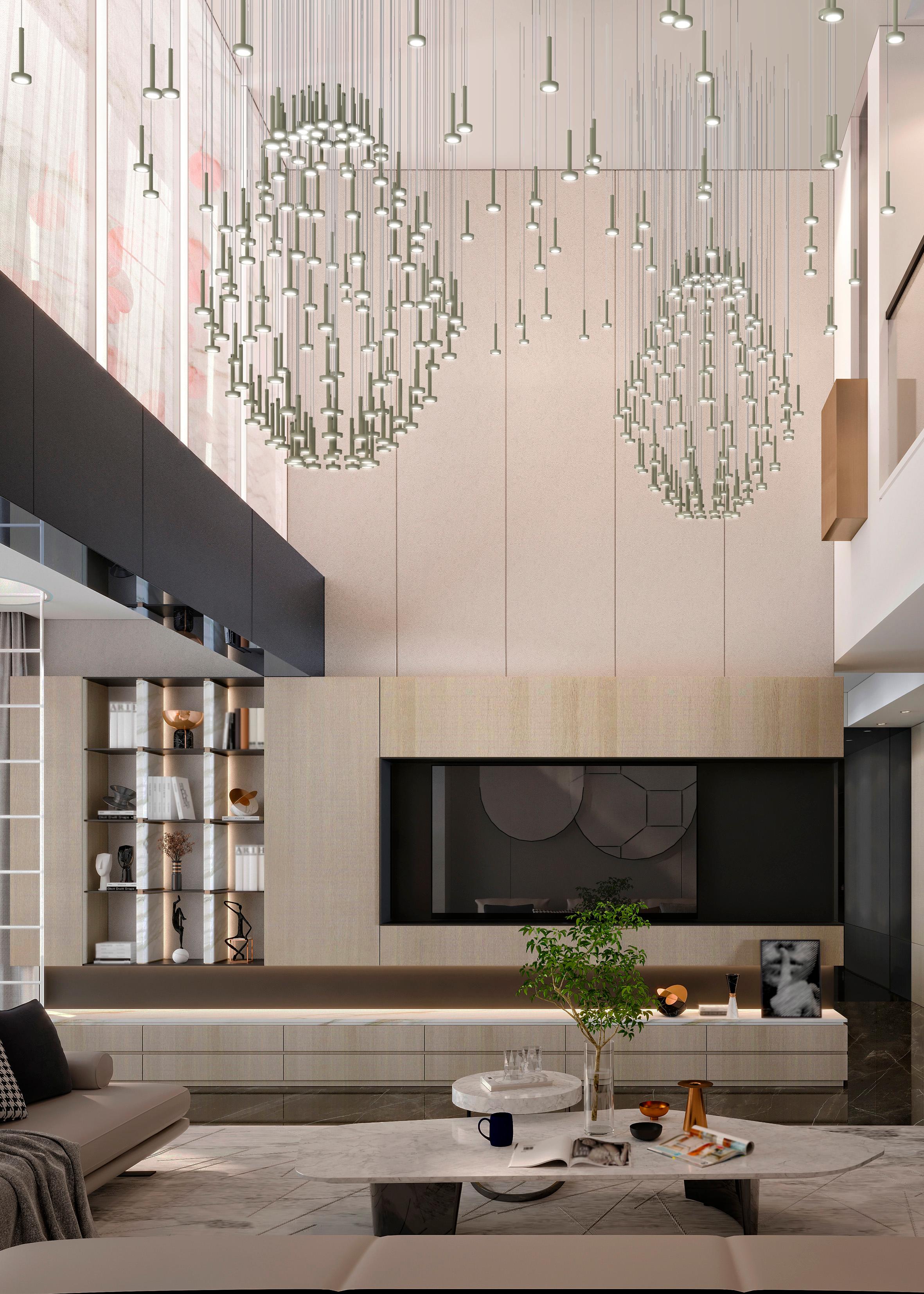 Postmoderno Set di 2 lampade a sospensione Astral S1 Colors di Euroluce Lampadari in vendita