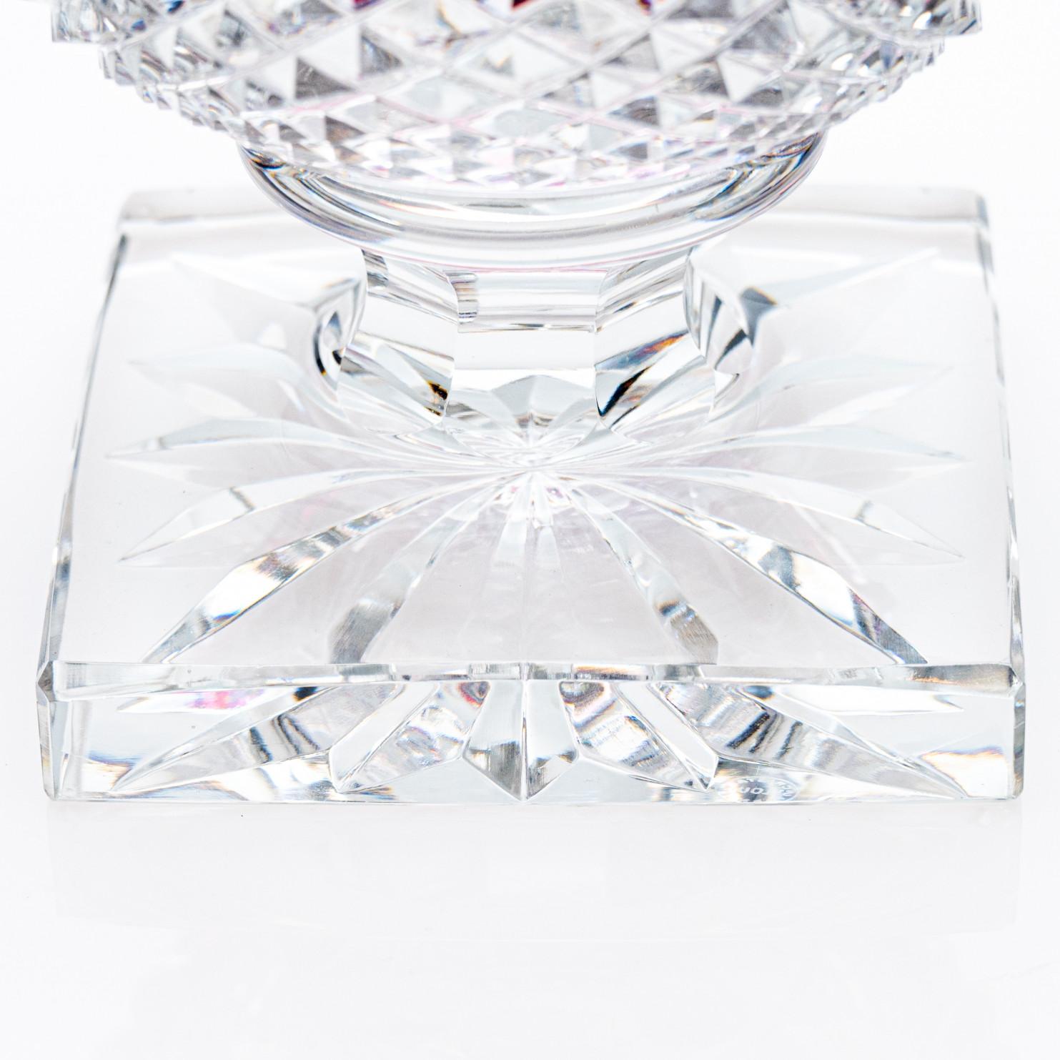 Set of 2 Baccarat and Saint Louis Items, Violet Crystal, France, 1930 For Sale 4