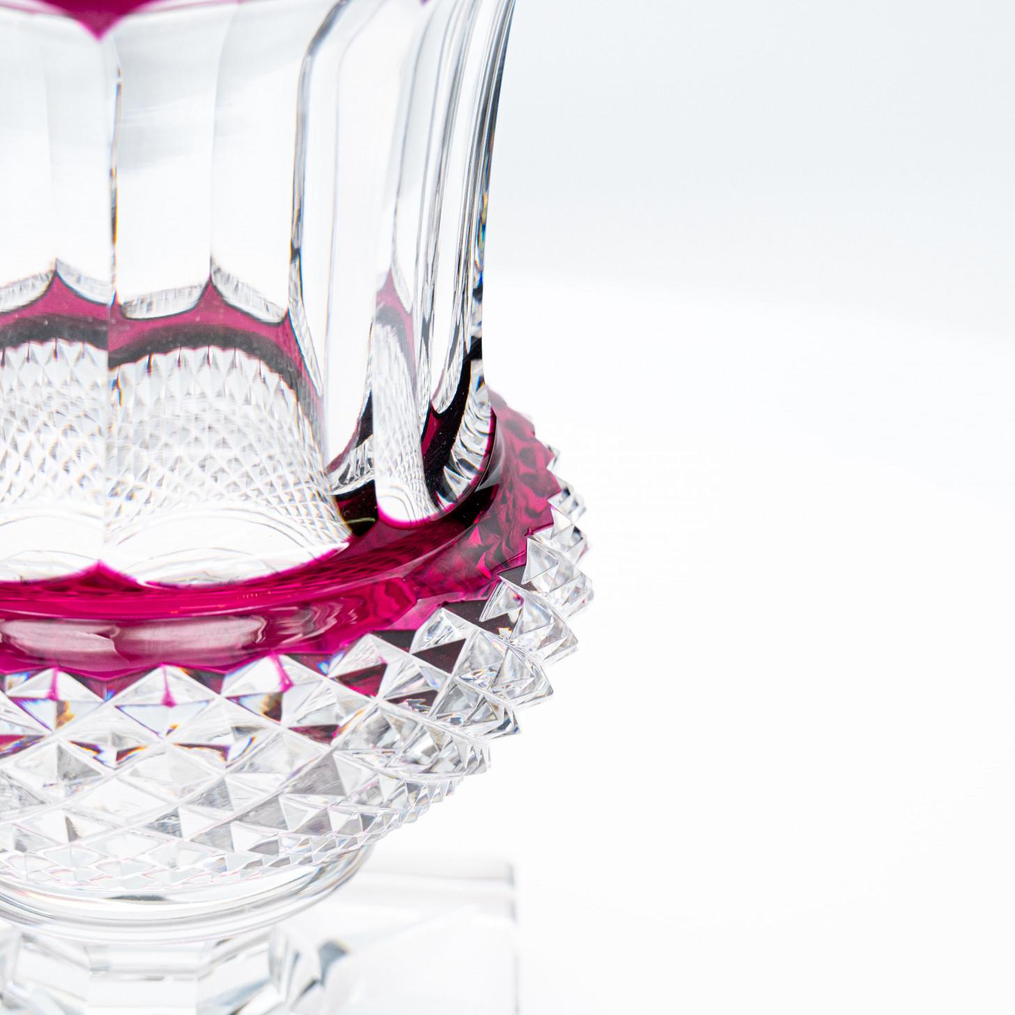 Set of 2 Baccarat and Saint Louis Items, Violet Crystal, France, 1930 For Sale 2