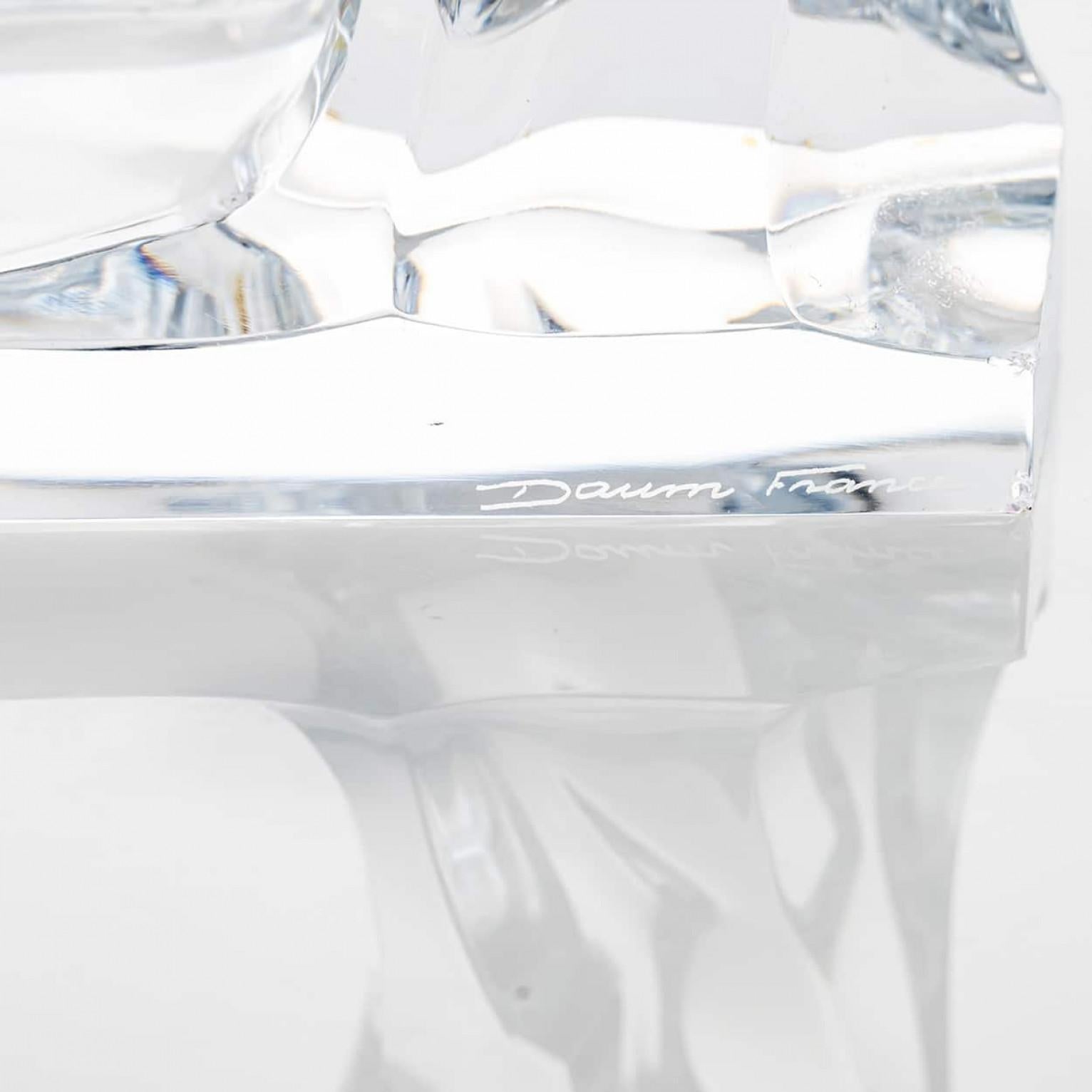 Set of 2 Baccarat Rearing Horses by Allison Hawkes, Clear Crystal, France (Sonstiges) im Angebot