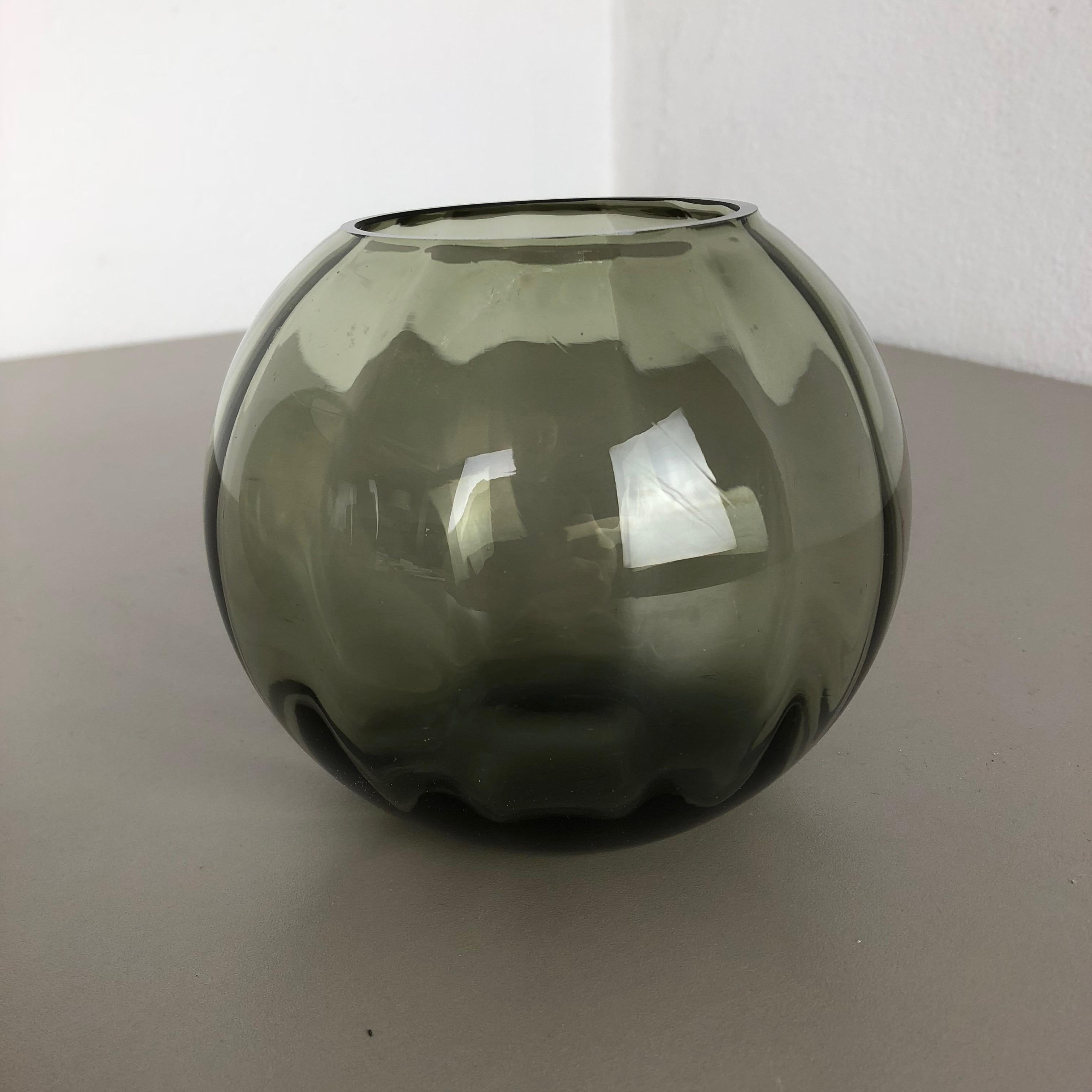 Set of 2 Ball Vases Turmaline by Wilhelm Wagenfeld for WMF Germany, 1960s No 1 For Sale 5