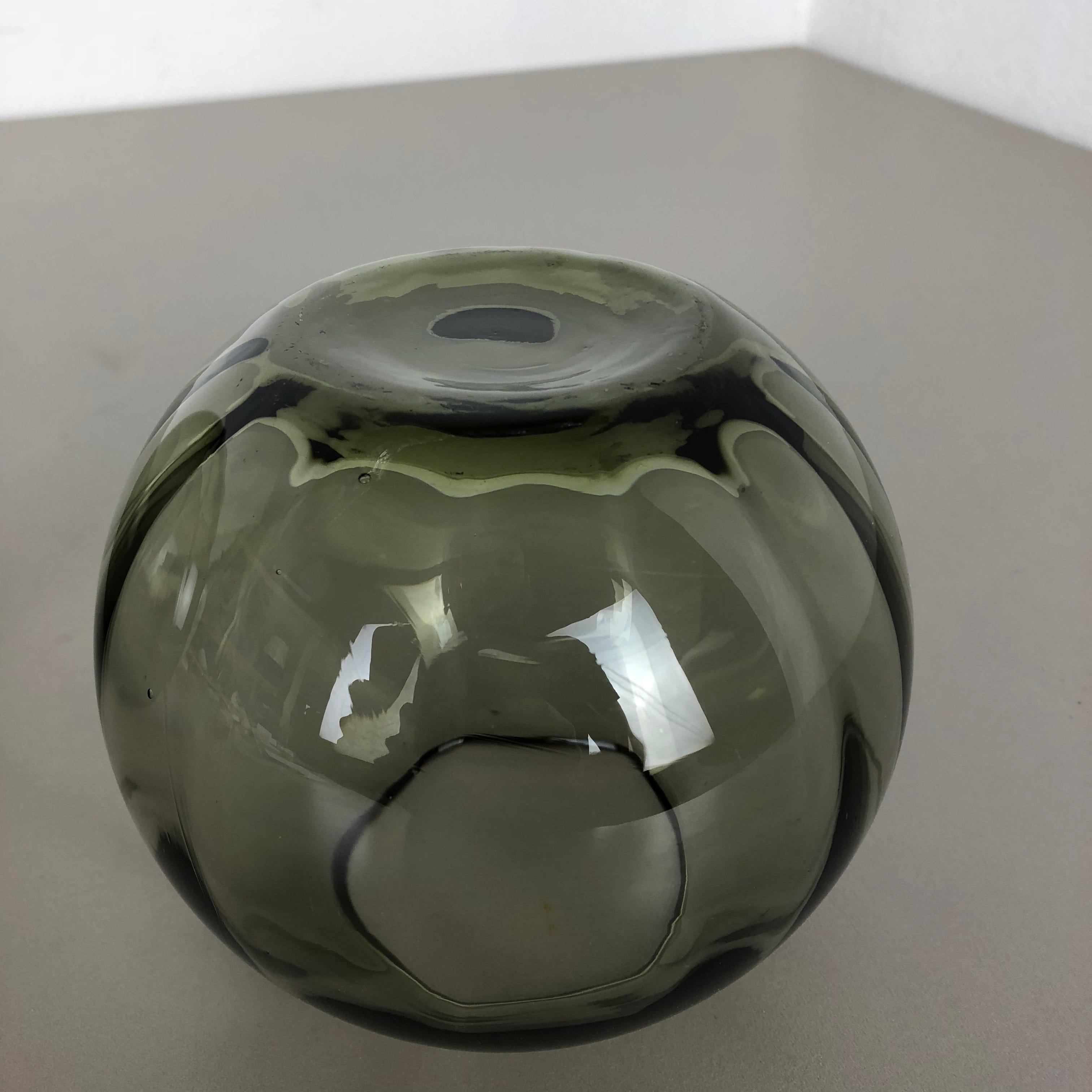 Set of 2 Ball Vases Turmaline by Wilhelm Wagenfeld for WMF Germany, 1960s No 1 For Sale 11
