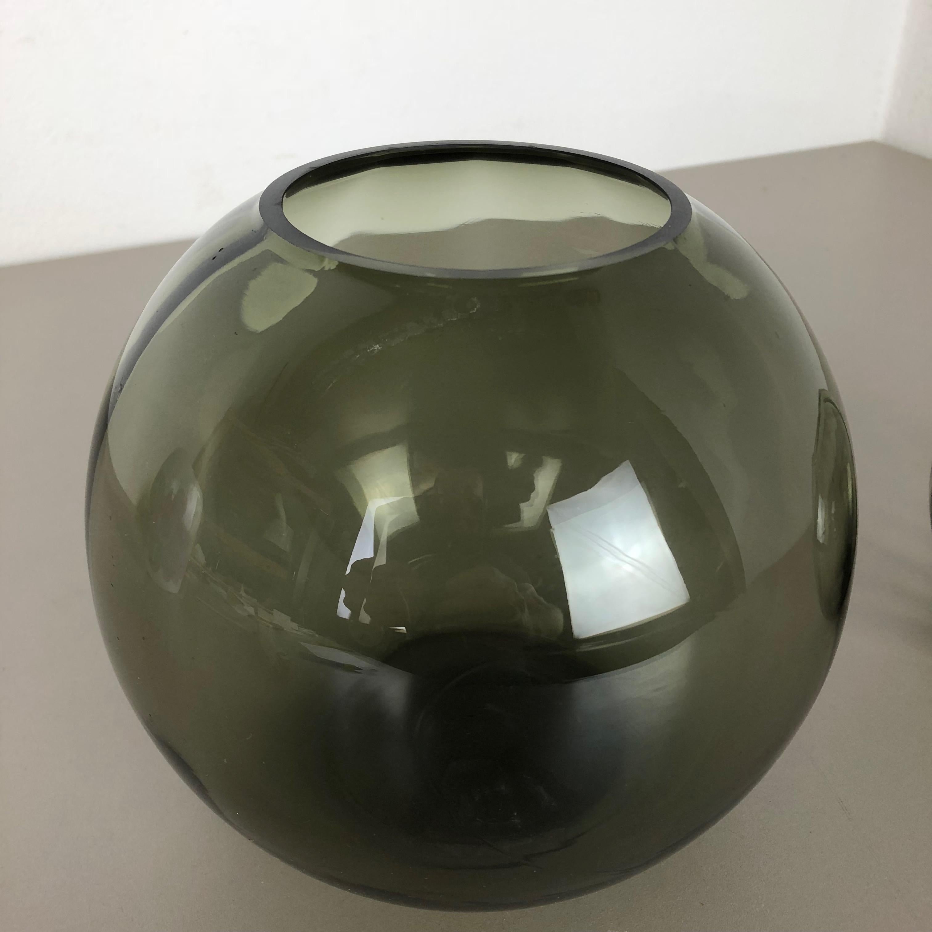 Set of 2 Ball Vases Turmaline by Wilhelm Wagenfeld for WMF Germany, 1960s No 1 For Sale 1