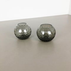 Set of 2 Ball Vases Turmaline Wilhelm Wagenfeld for WMF Attrib. Germany, 1960s