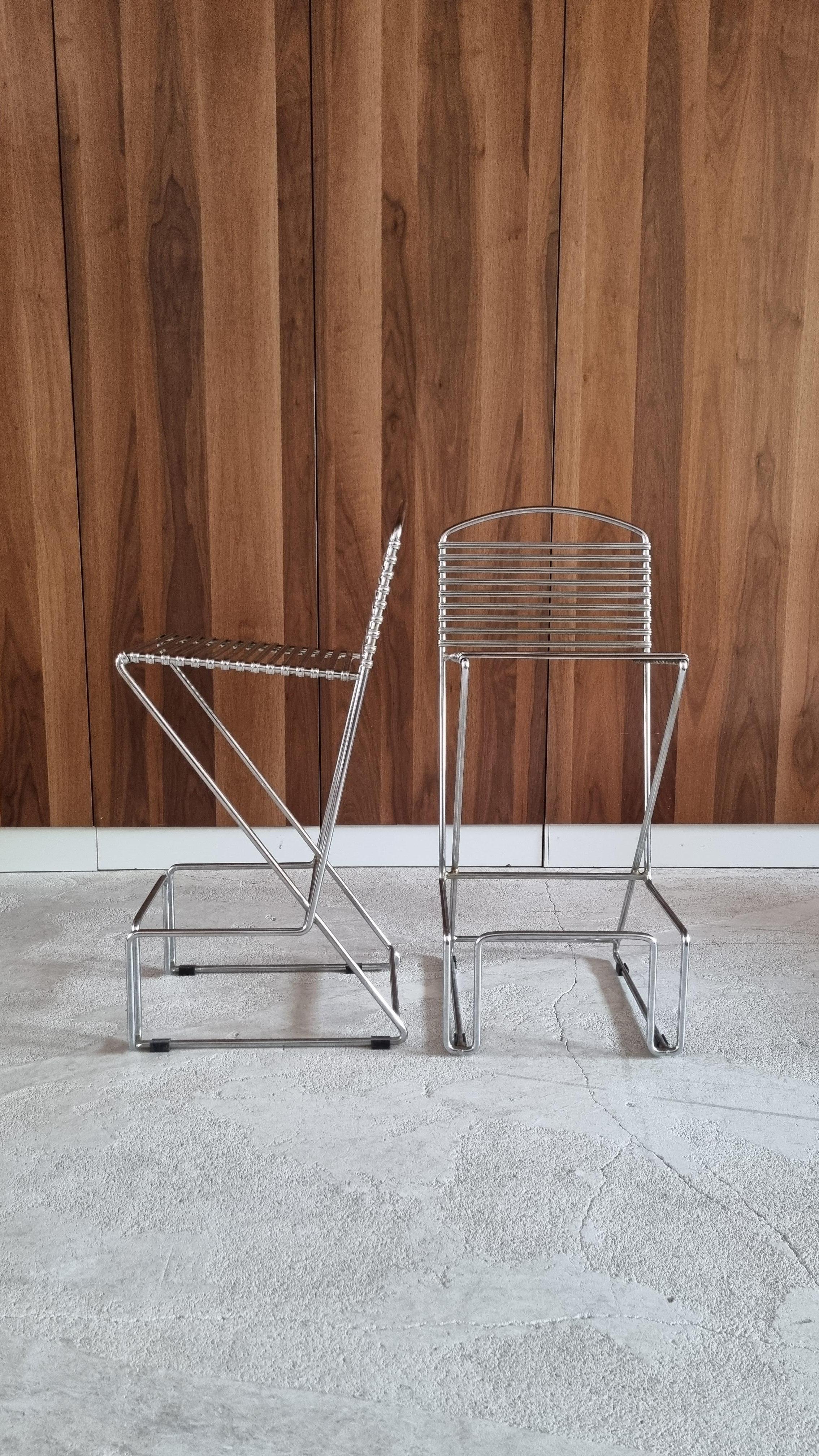 German Set of 2 Bar Stools By Till Behrens For Schlubach, 1980s For Sale